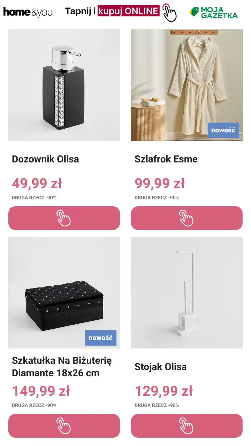 gazetka promocyjna home&you Druga rzecz -90% ! - Strona 10