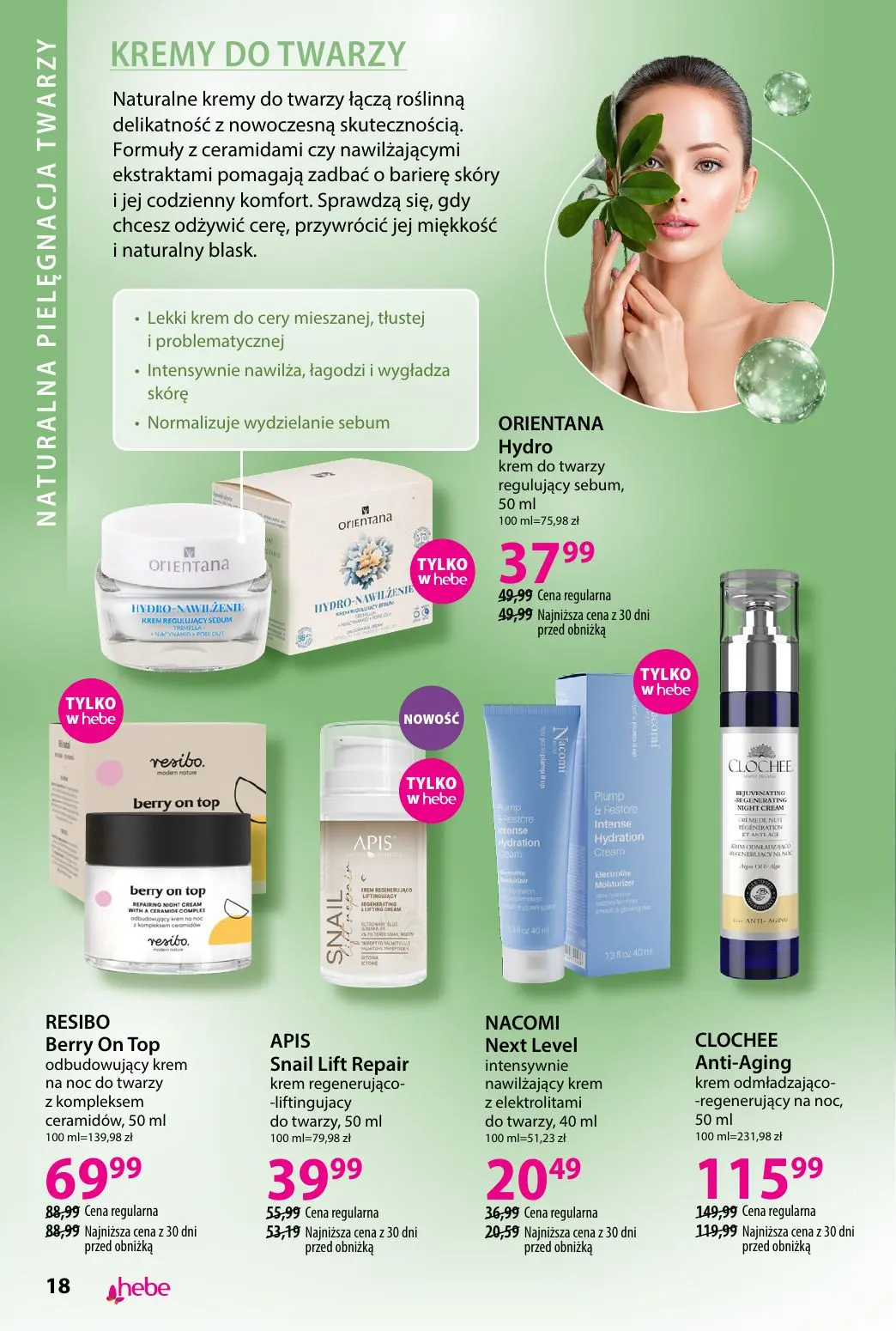 gazetka promocyjna hebe Piękna skóra w każdym wieku - Strona 18