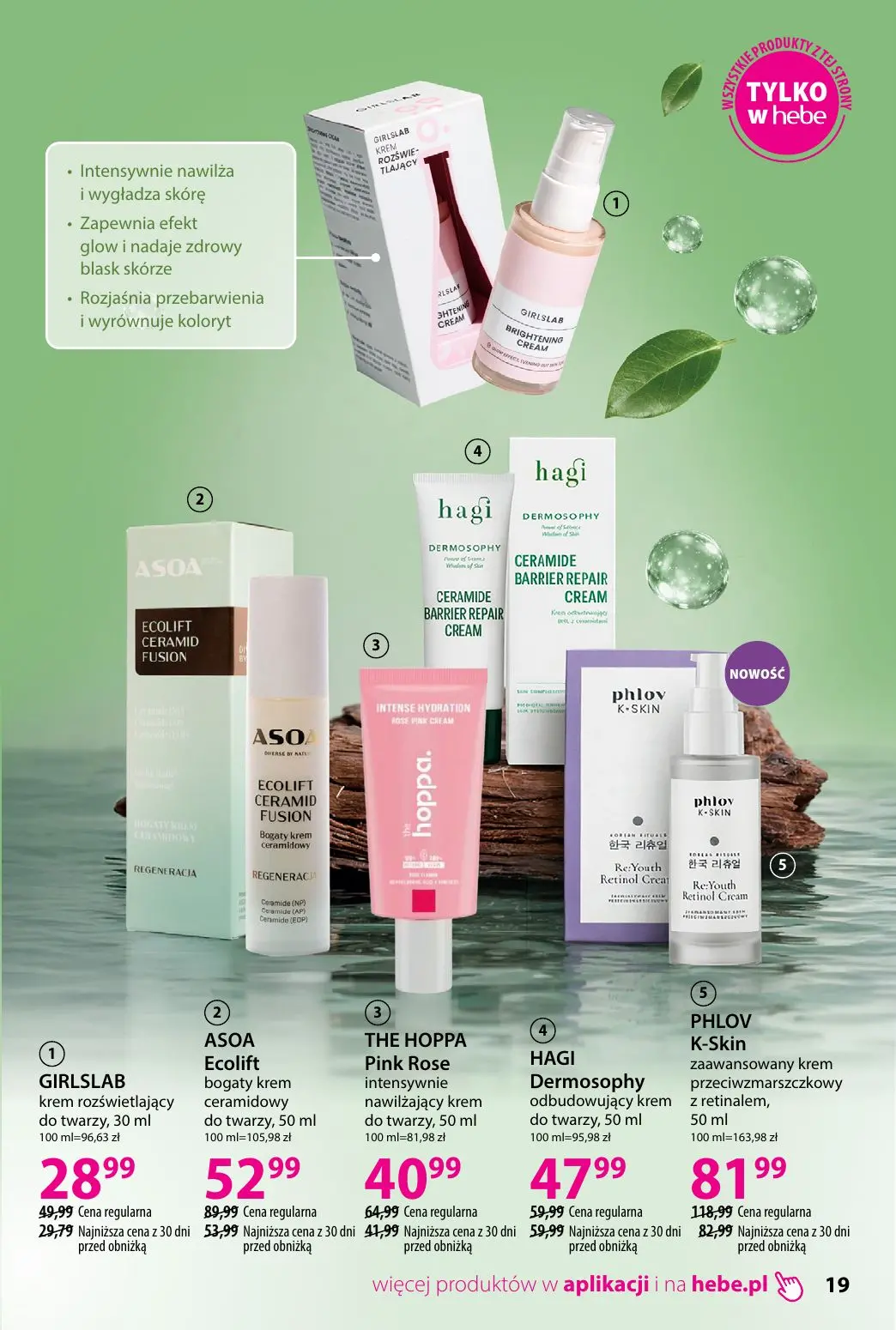 gazetka promocyjna hebe Piękna skóra w każdym wieku - Strona 19