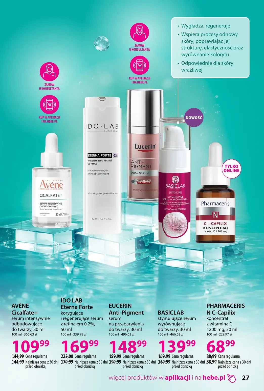 gazetka promocyjna hebe Piękna skóra w każdym wieku - Strona 27
