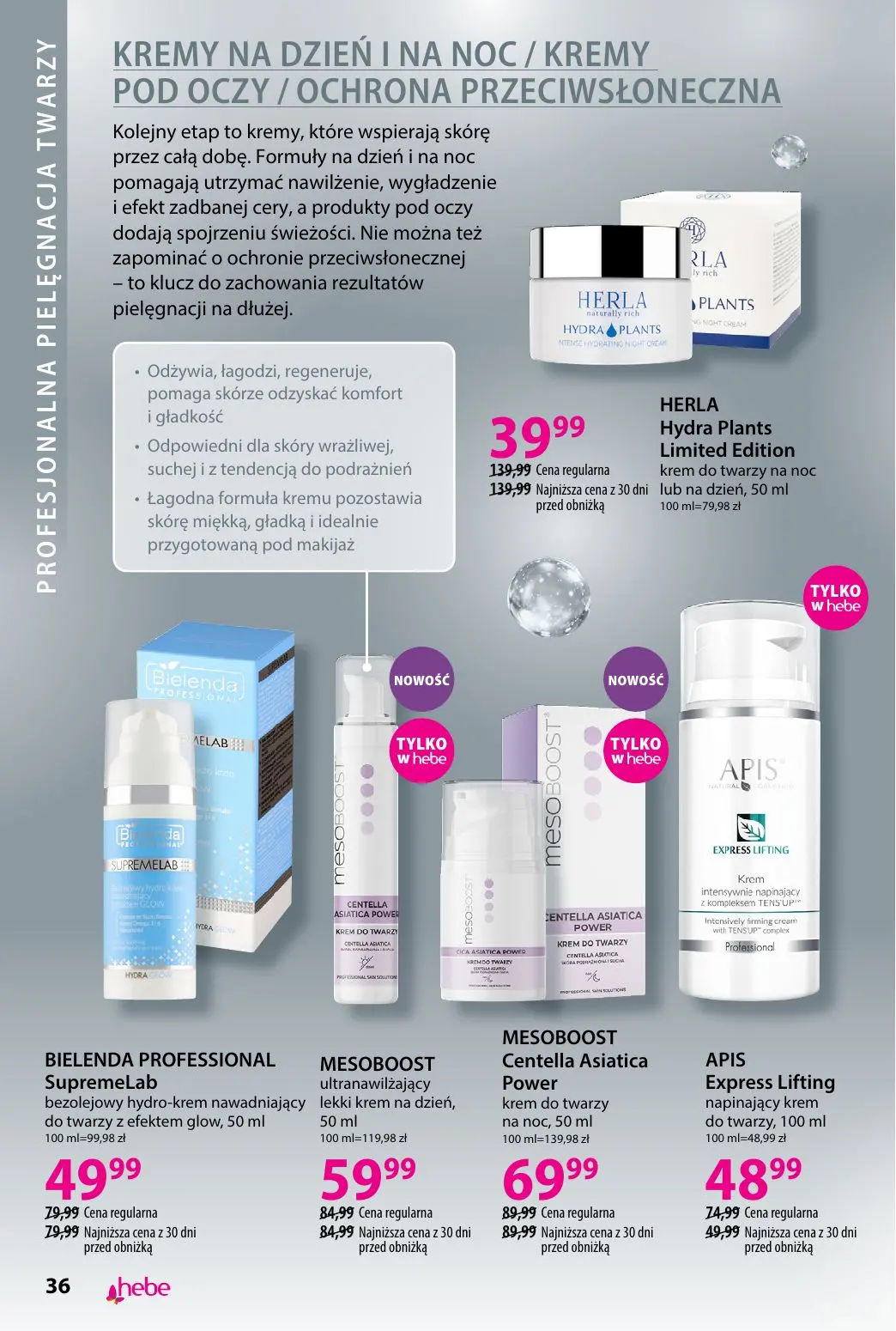 gazetka promocyjna hebe Piękna skóra w każdym wieku - Strona 36