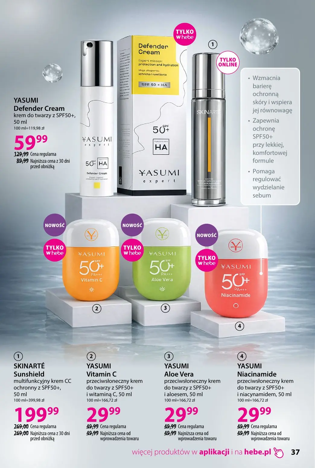 gazetka promocyjna hebe Piękna skóra w każdym wieku - Strona 37