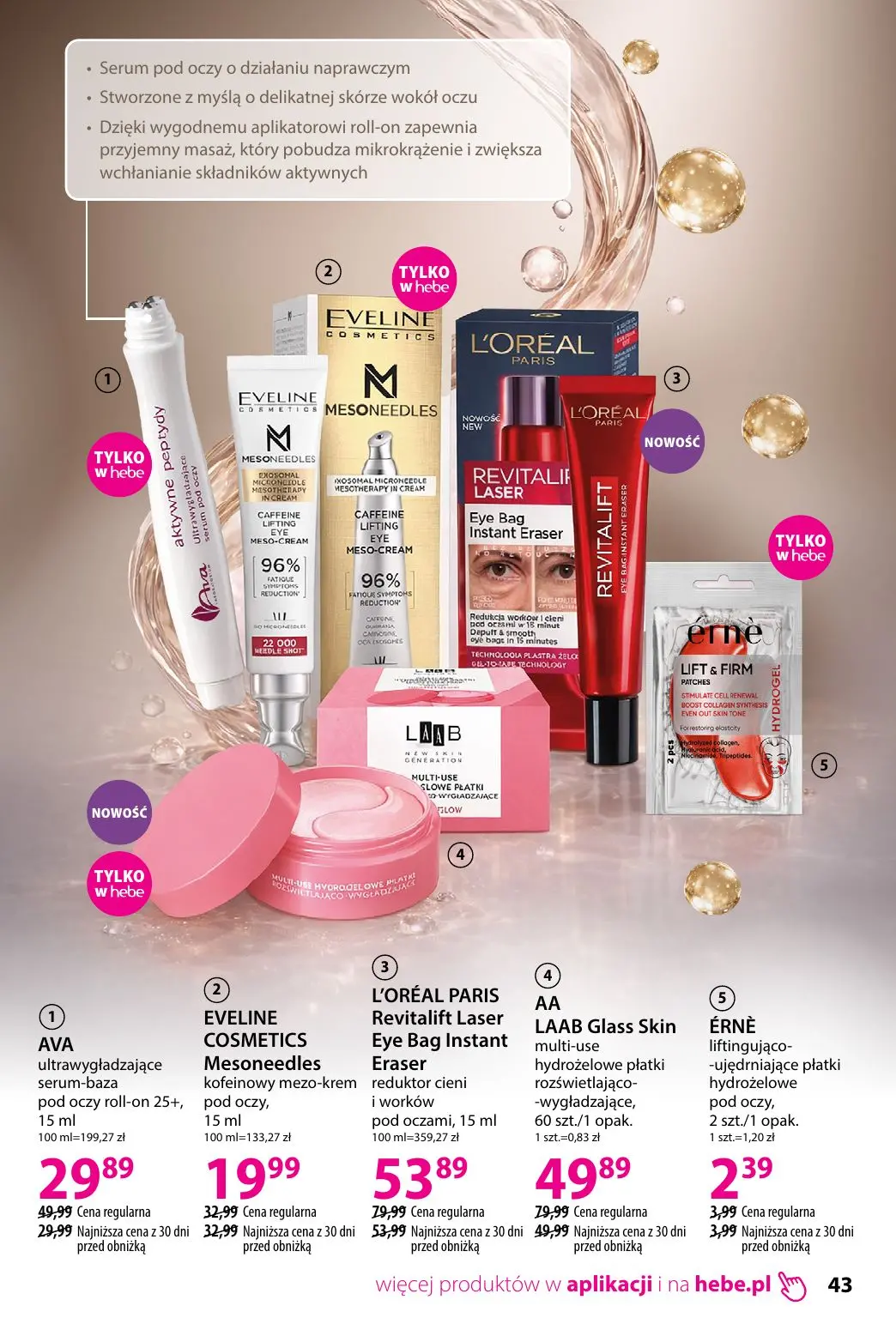 gazetka promocyjna hebe Piękna skóra w każdym wieku - Strona 43