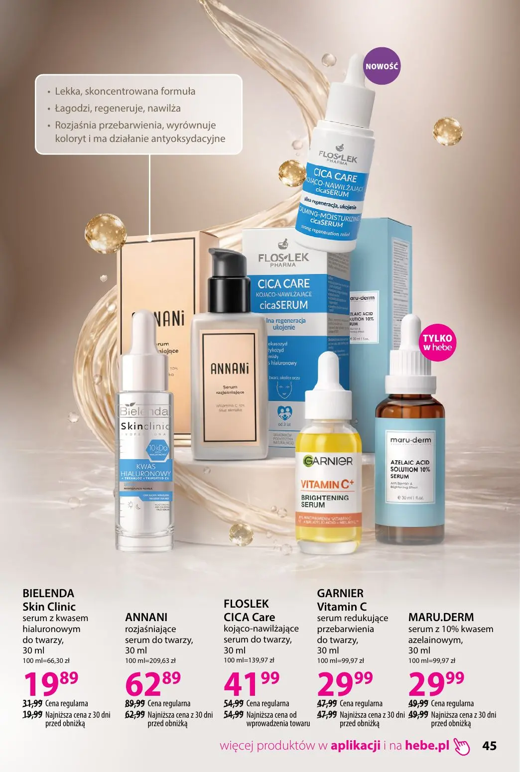 gazetka promocyjna hebe Piękna skóra w każdym wieku - Strona 45