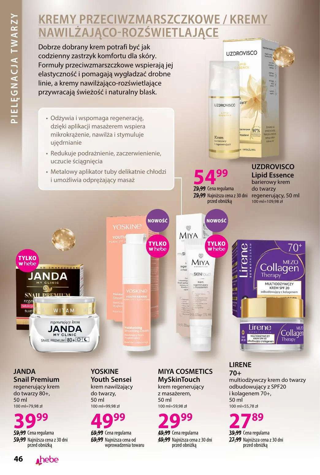 gazetka promocyjna hebe Piękna skóra w każdym wieku - Strona 46