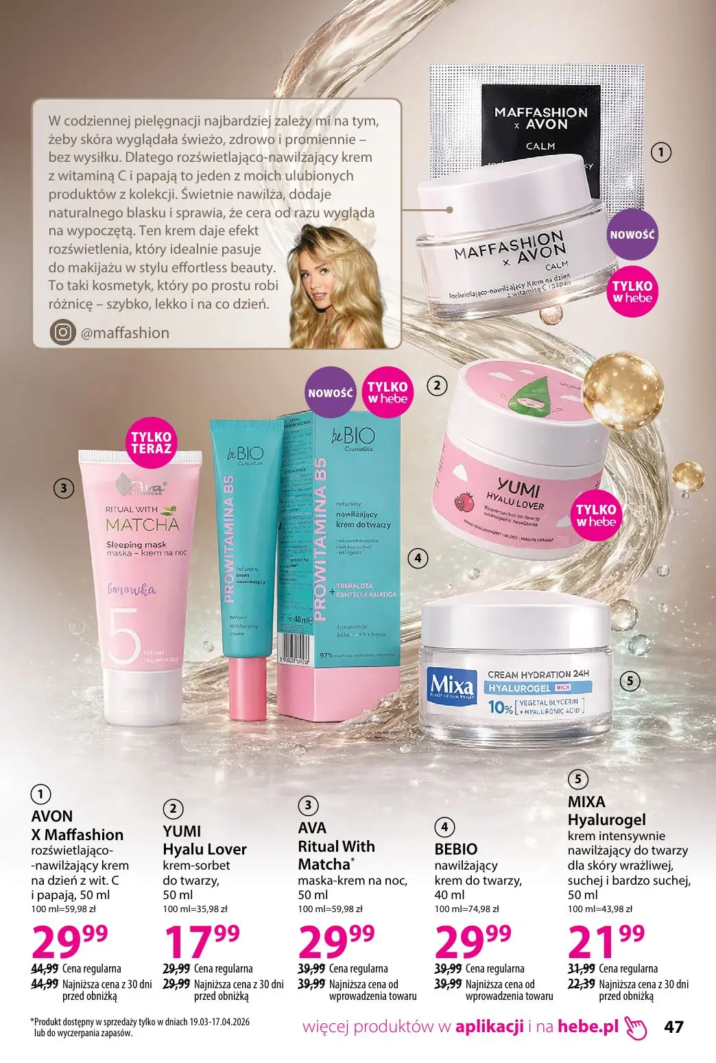 gazetka promocyjna hebe Piękna skóra w każdym wieku - Strona 47