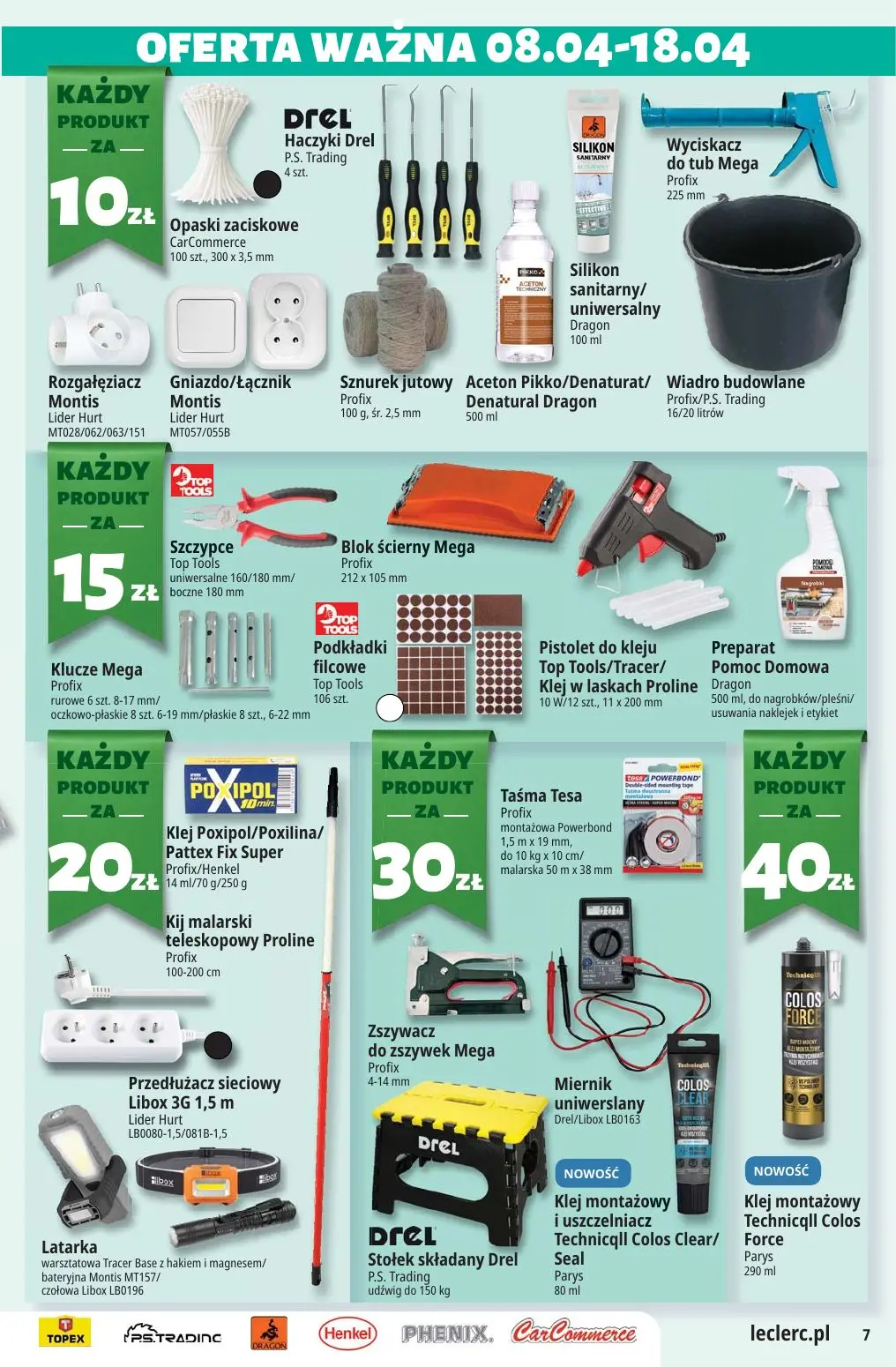 gazetka promocyjna E.Leclerc Katalog wiosenny - oferta rozszerzona  - Strona 7