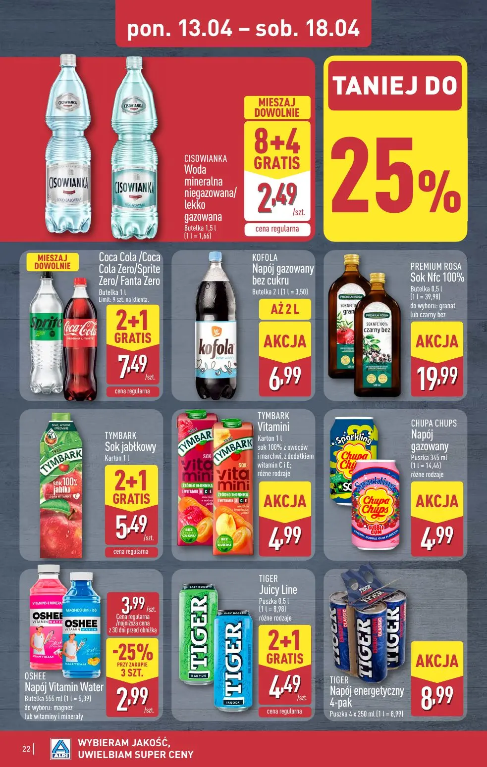 gazetka promocyjna ALDI Wybieram ALDI, bo jest tanio - Strona 22