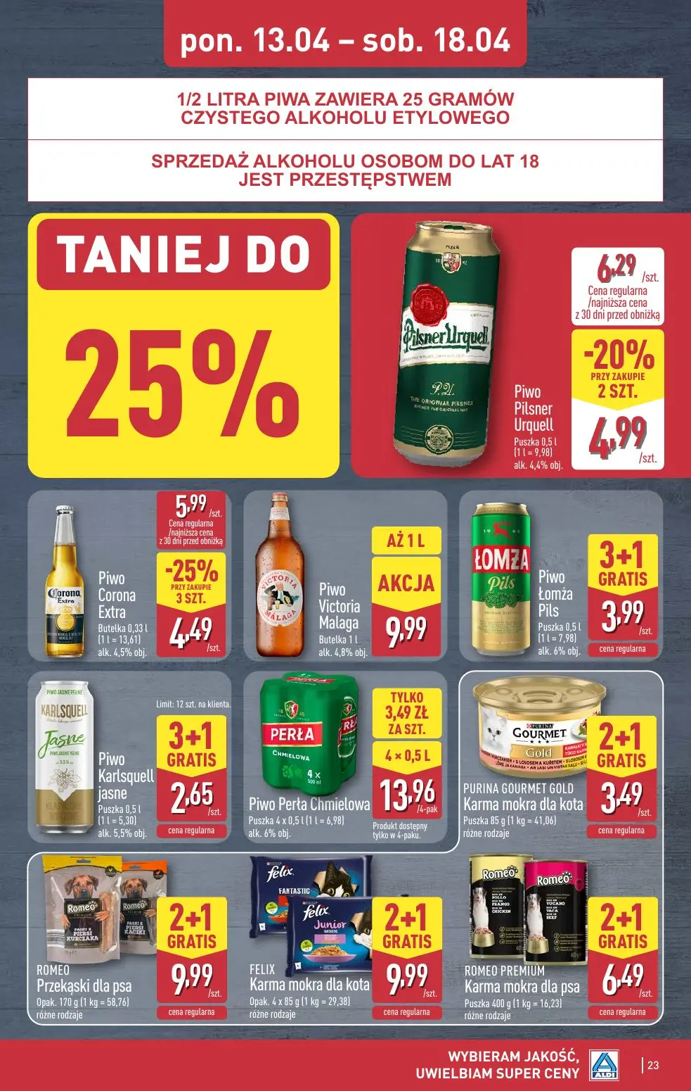 gazetka promocyjna ALDI Wybieram ALDI, bo jest tanio - Strona 23