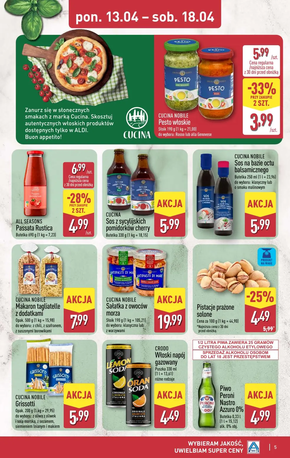 gazetka promocyjna ALDI Smakowita podróż do Włoch - Strona 5