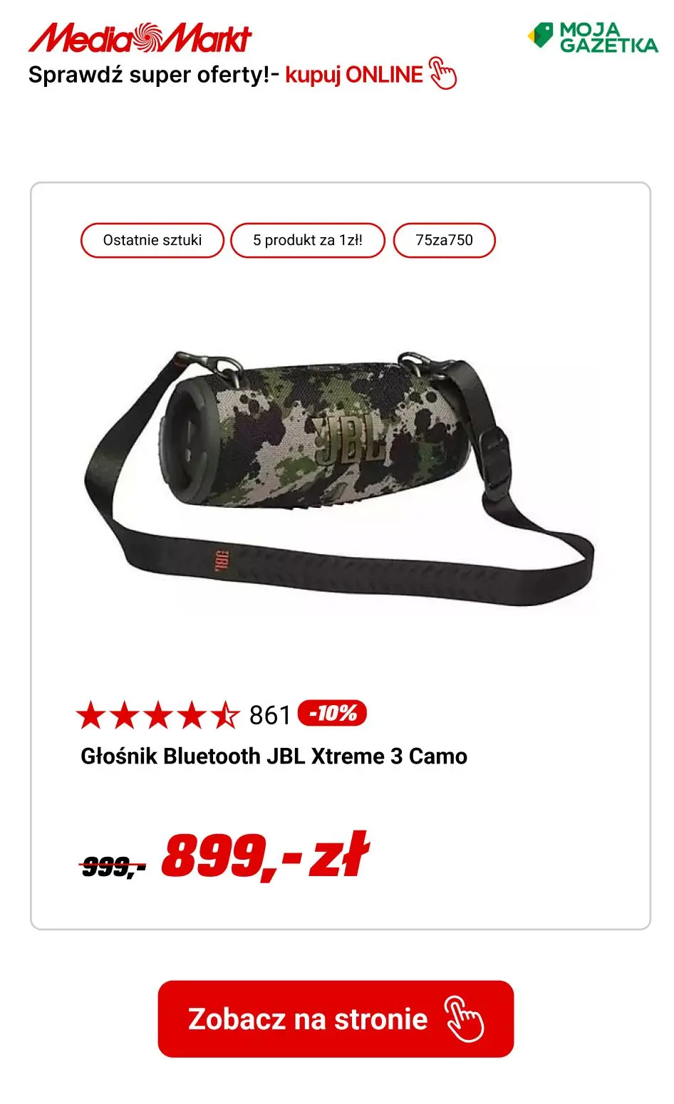 gazetka promocyjna Media Markt Sprawdź super oferty na produkty zanim kupi je ktoś inny! - Strona 5