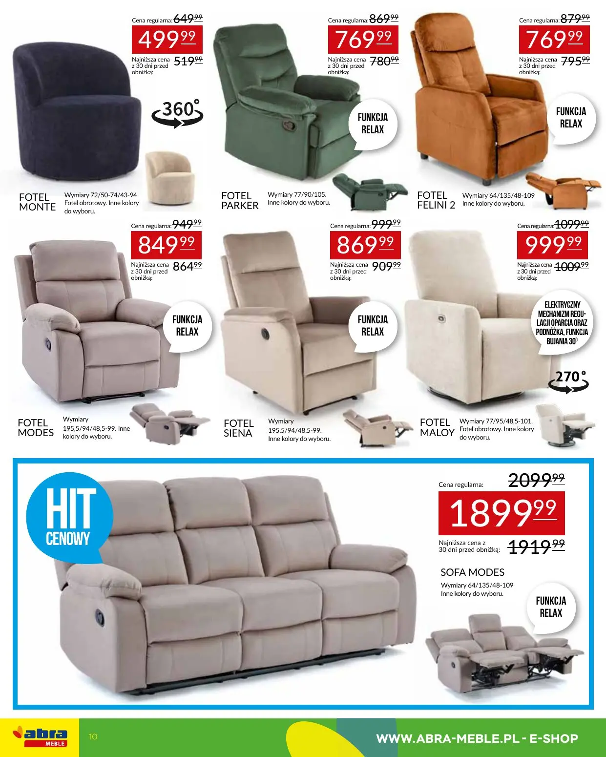 gazetka promocyjna abra meble  - Strona 10