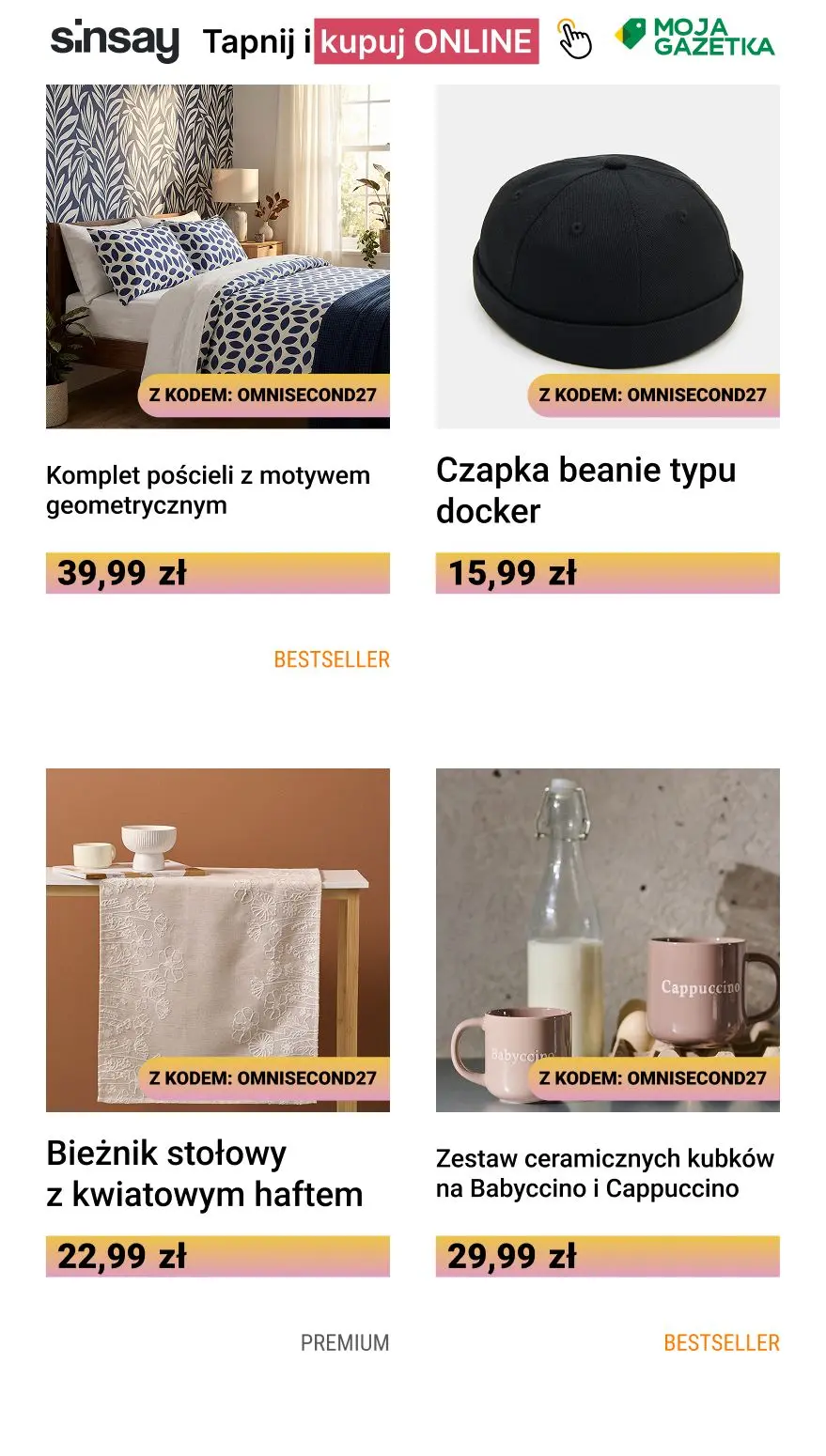 gazetka promocyjna Sinsay 💛 [-27%] na KAŻDY drugi, tańszy produkt  - Strona 3