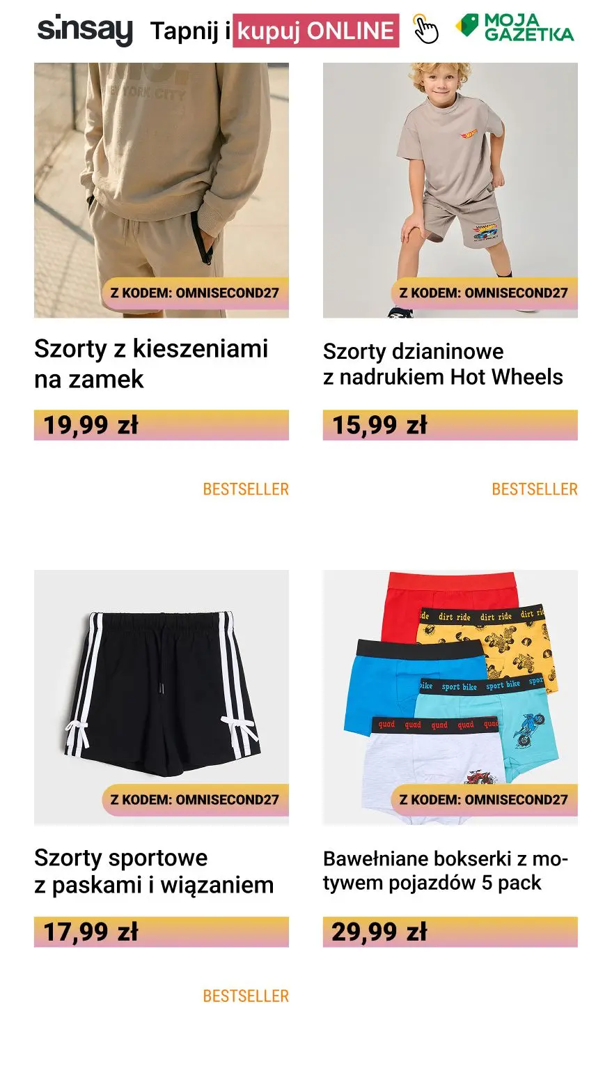 gazetka promocyjna Sinsay 💛 [-27%] na KAŻDY drugi, tańszy produkt  - Strona 8