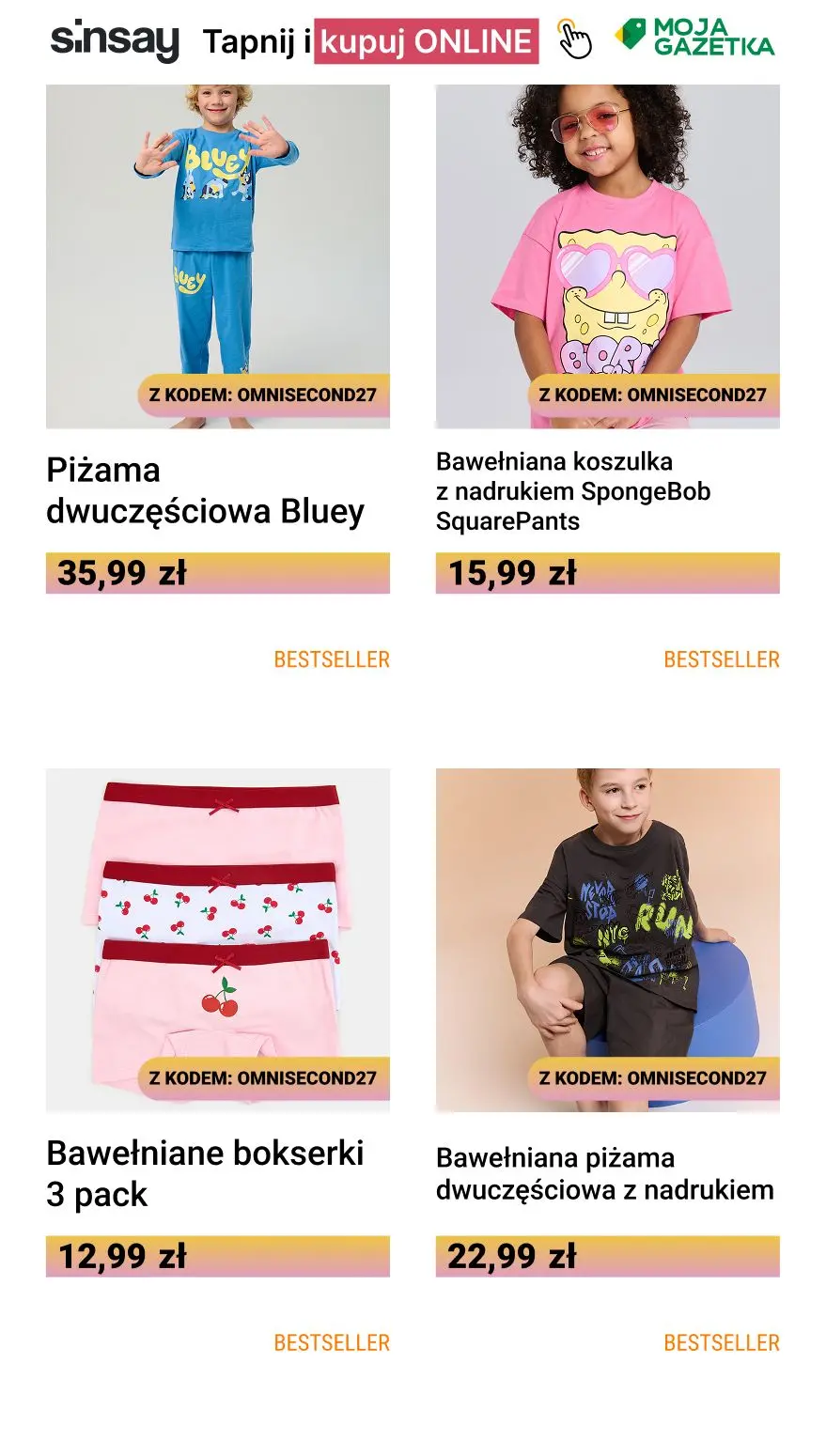 gazetka promocyjna Sinsay 💛 [-27%] na KAŻDY drugi, tańszy produkt  - Strona 9