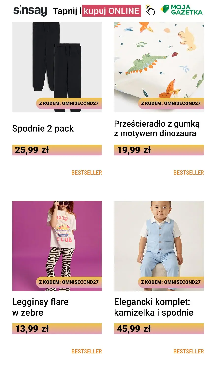gazetka promocyjna Sinsay 💛 [-27%] na KAŻDY drugi, tańszy produkt  - Strona 11