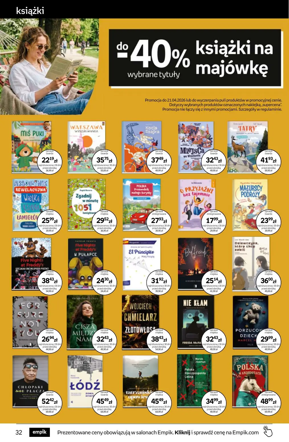 gazetka promocyjna Empik Tom kultury - Strona 32