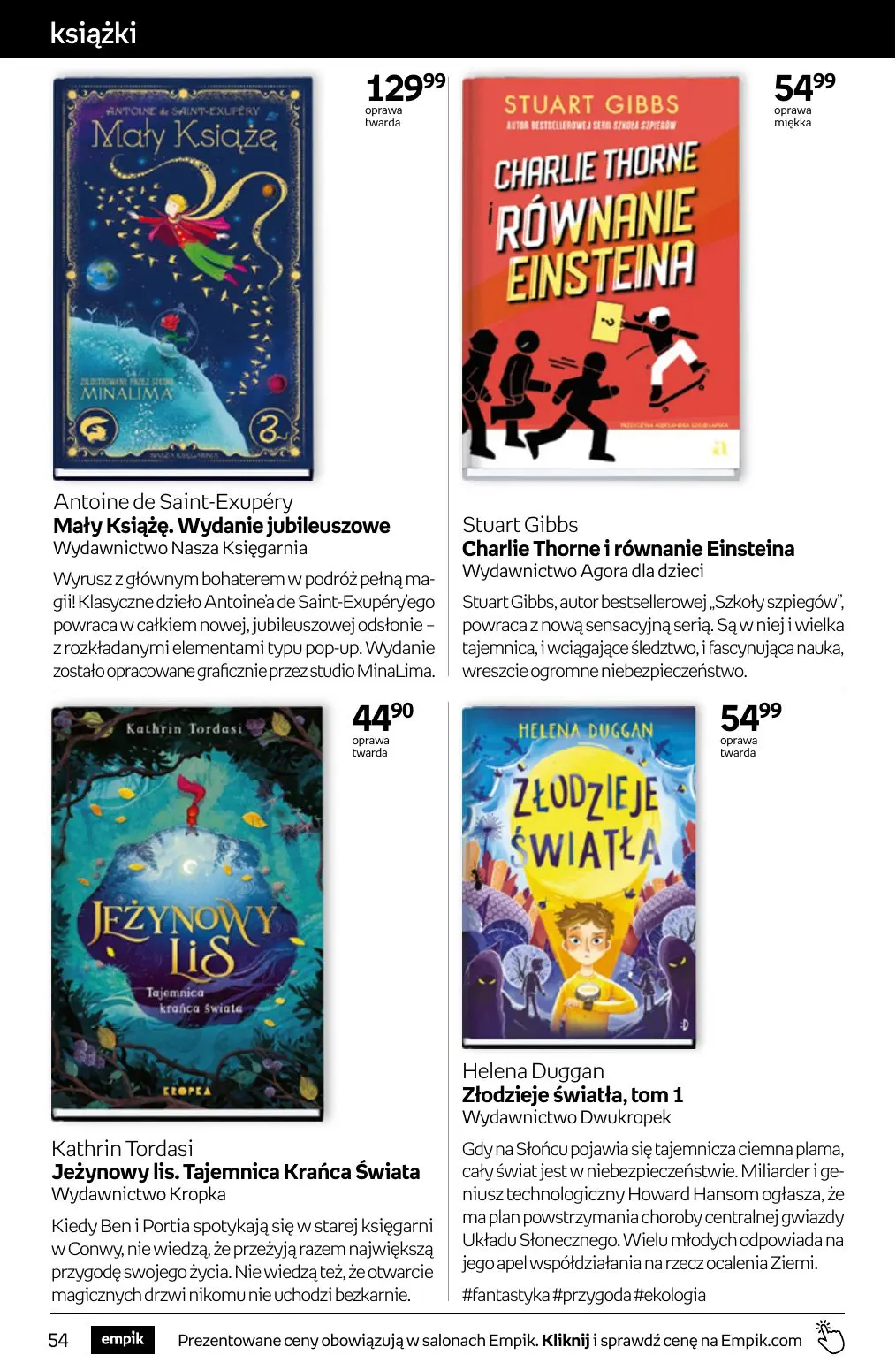 gazetka promocyjna Empik Tom kultury - Strona 54