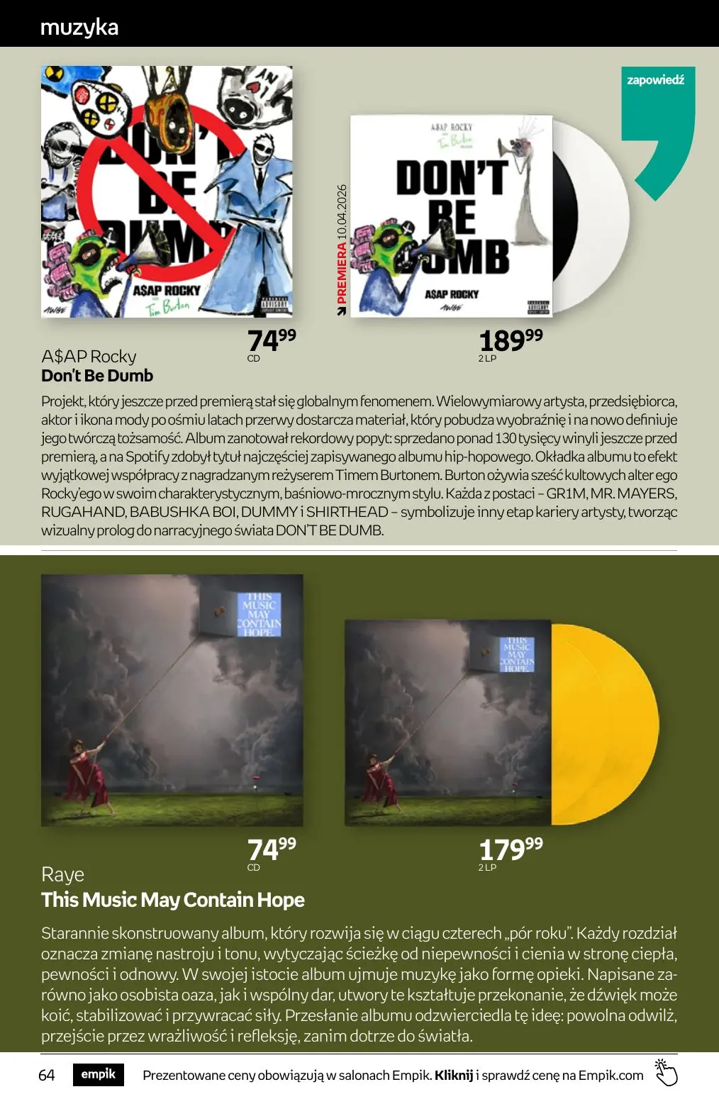 gazetka promocyjna Empik Tom kultury - Strona 64