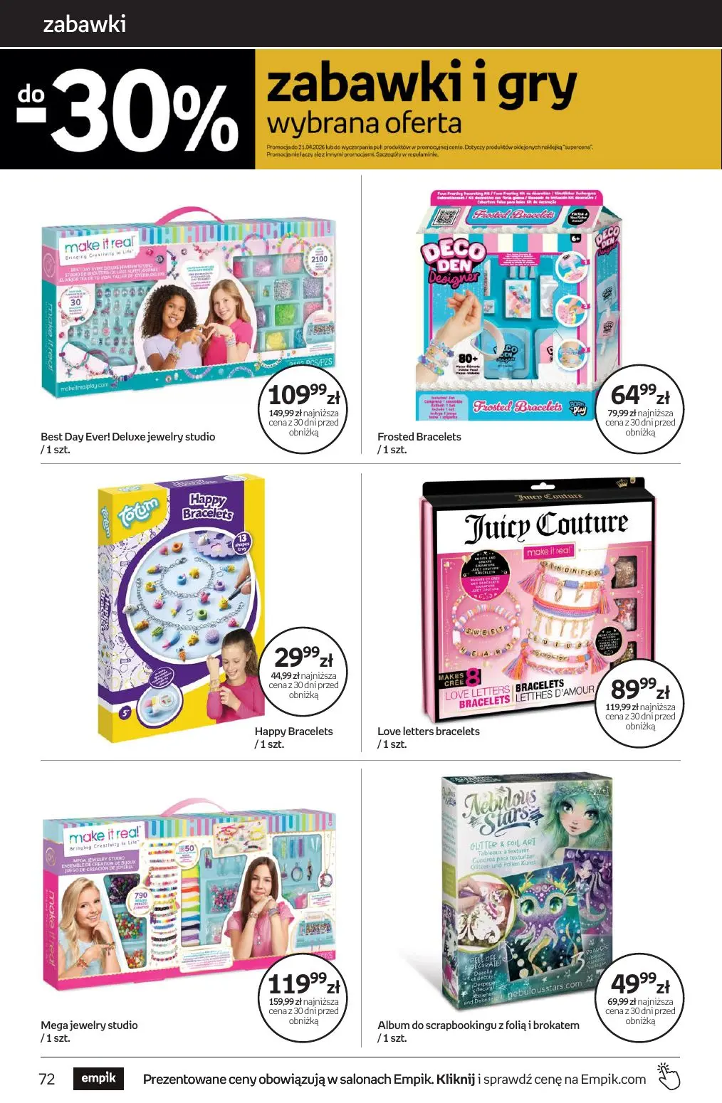 gazetka promocyjna Empik Tom kultury - Strona 72
