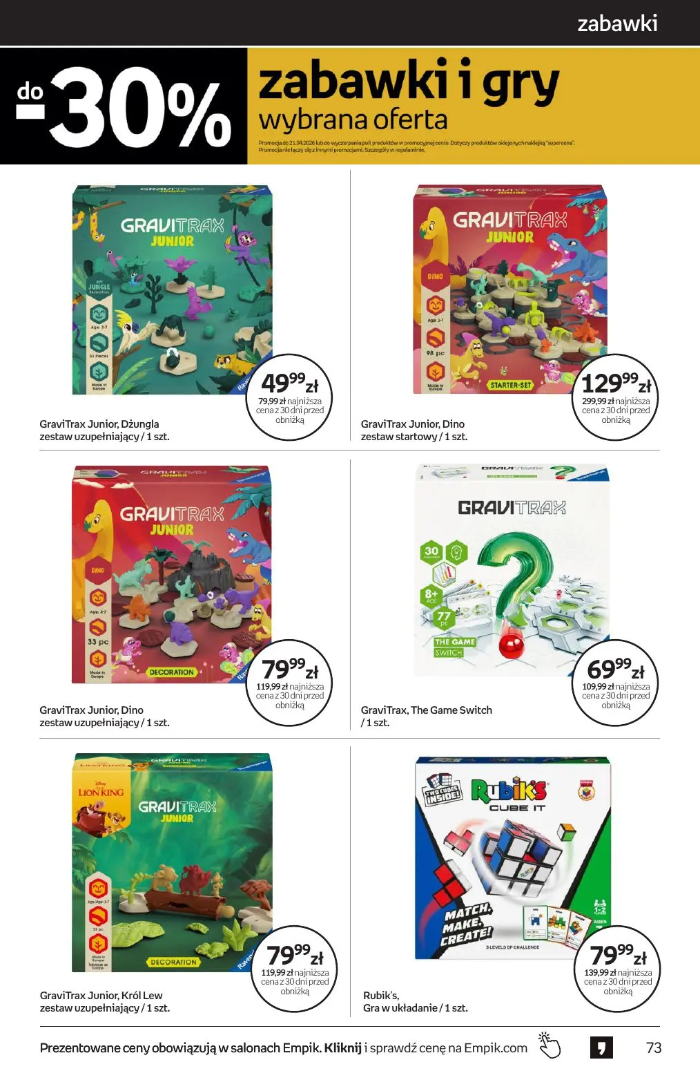 gazetka promocyjna Empik Tom kultury - Strona 73