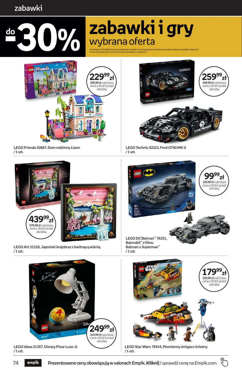 gazetka promocyjna Empik Tom kultury - Strona 74