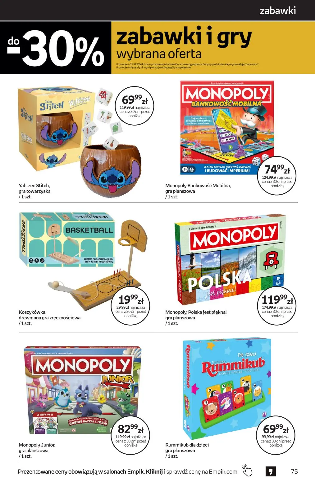 gazetka promocyjna Empik Tom kultury - Strona 75