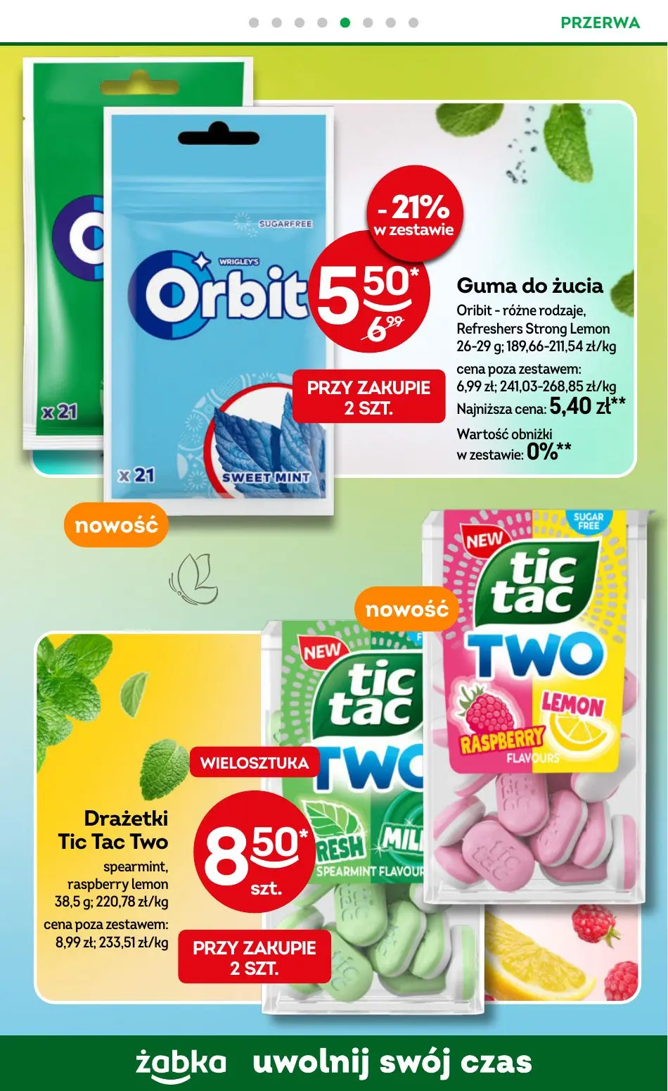 gazetka promocyjna Żabka Uwolnij swój czas! - Strona 62