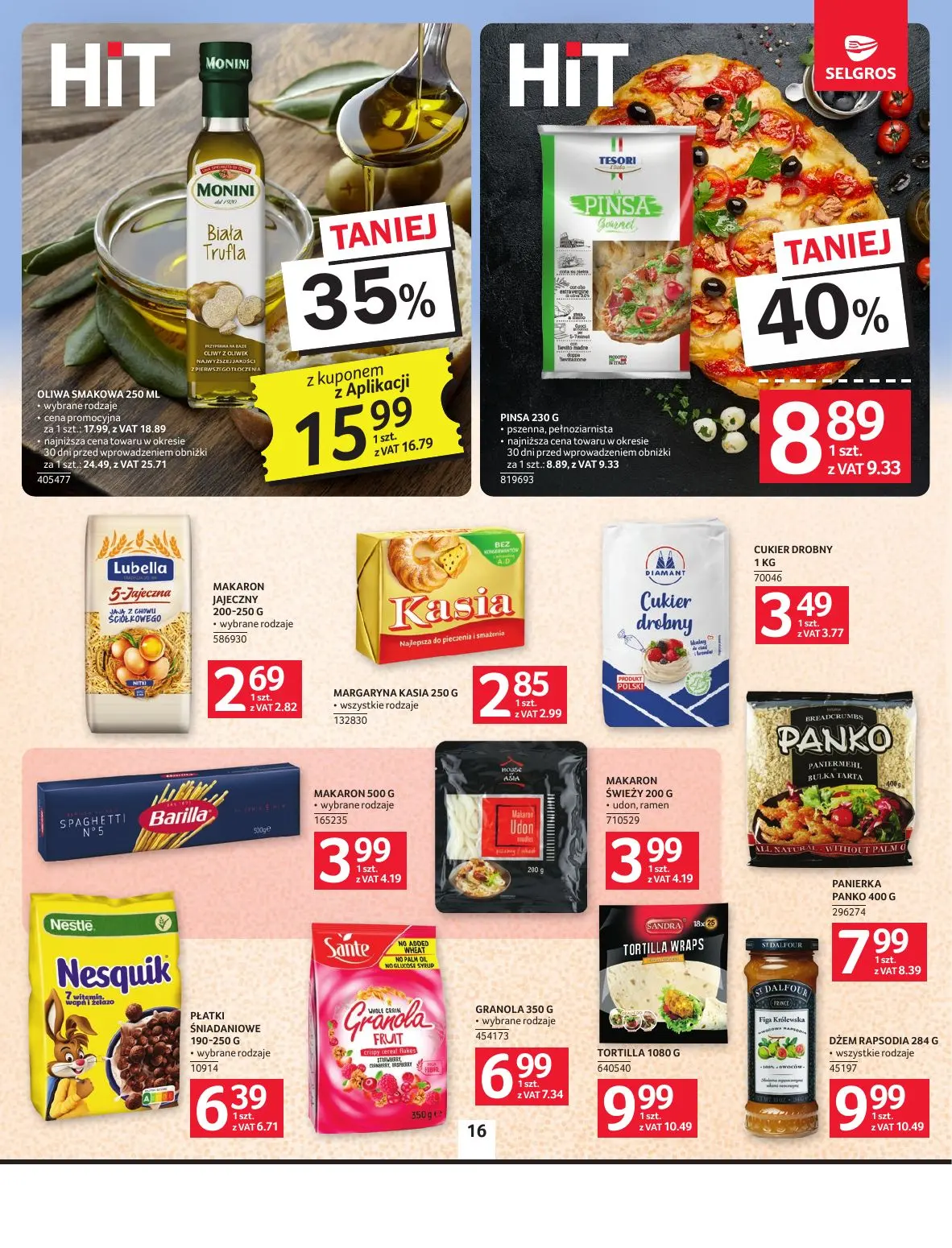gazetka promocyjna SELGROS Oferta Spożywcza - Strona 16