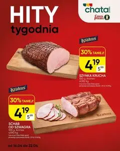 Gazetka promocyjna Chata Polska, ważna od 2026-04-16 do 2026-04-22.