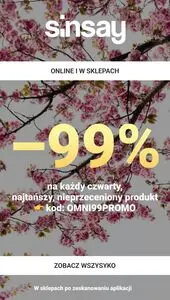 Gazetka promocyjna Sinsay, ważna od 2026-04-21 do 2026-04-22.