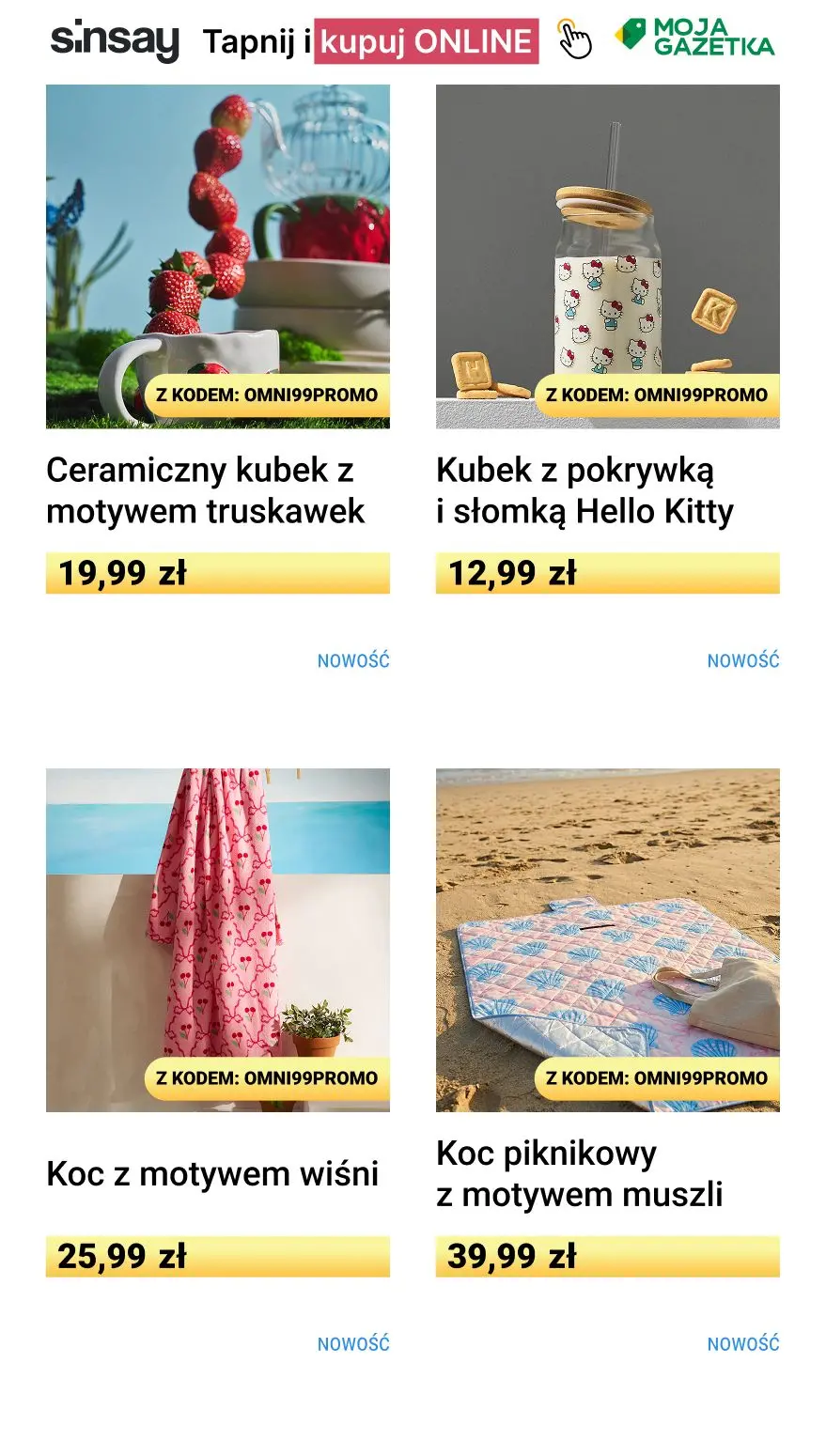 gazetka promocyjna Sinsay 🍀 -99% na każdy czwarty, najtańszy, nieprzeceniony produkt  - Strona 5