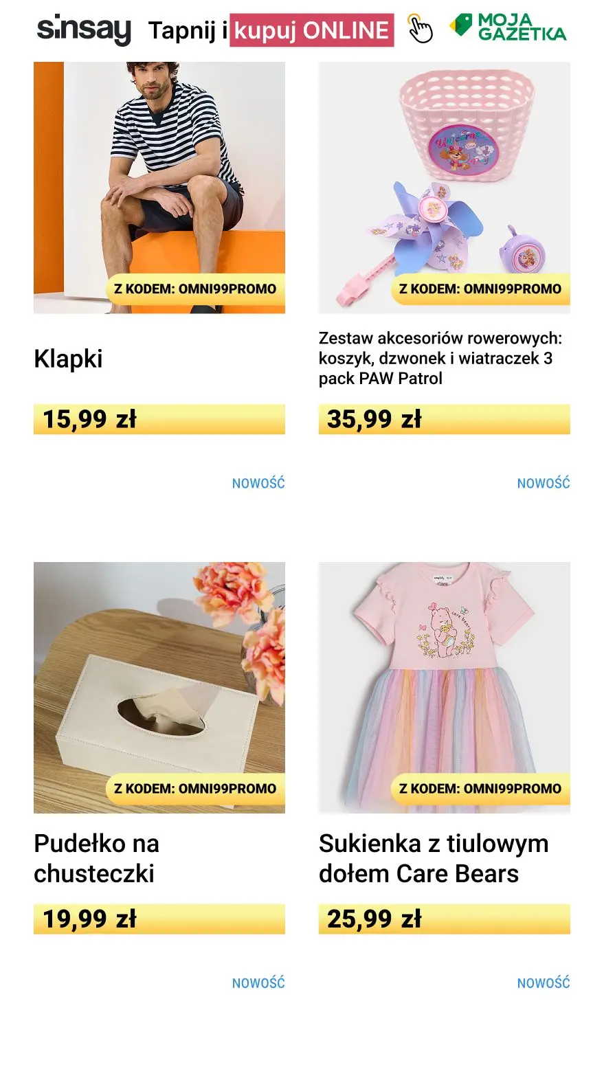 gazetka promocyjna Sinsay 🍀 -99% na każdy czwarty, najtańszy, nieprzeceniony produkt  - Strona 6