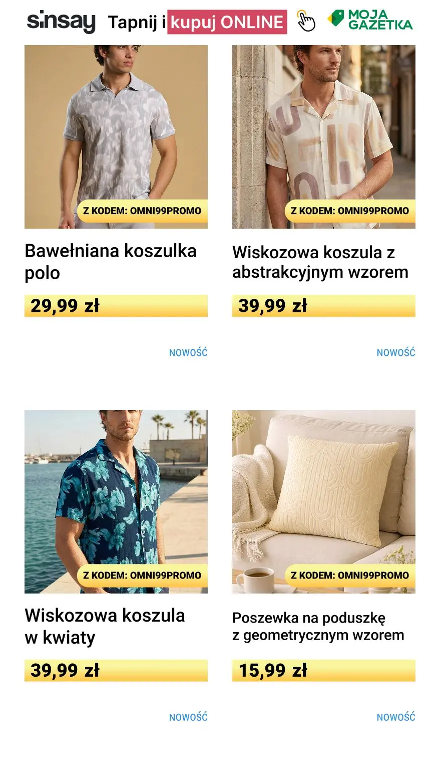 gazetka promocyjna Sinsay 🍀 -99% na każdy czwarty, najtańszy, nieprzeceniony produkt  - Strona 8