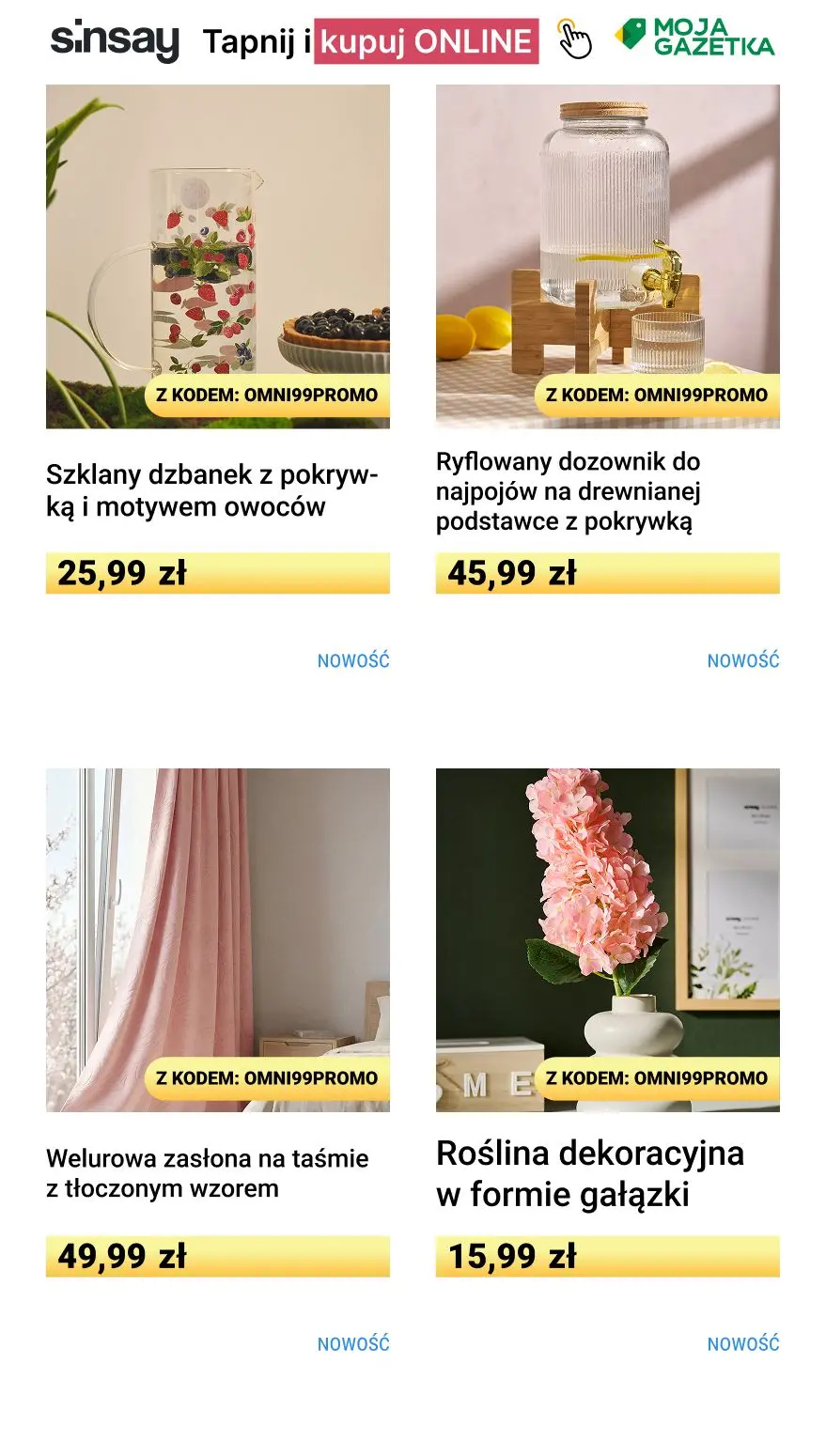 gazetka promocyjna Sinsay 🍀 -99% na każdy czwarty, najtańszy, nieprzeceniony produkt  - Strona 9