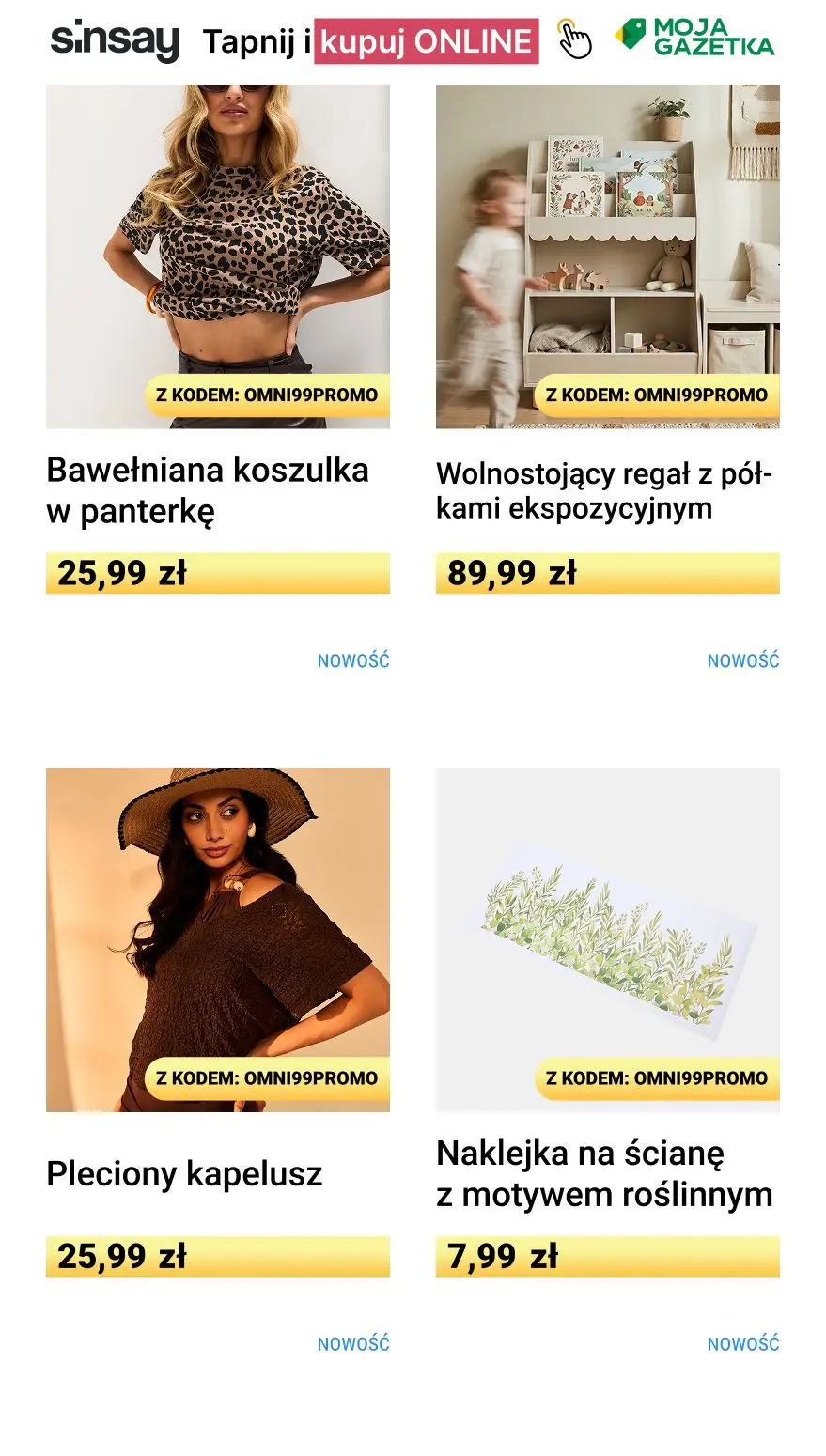 gazetka promocyjna Sinsay 🍀 -99% na każdy czwarty, najtańszy, nieprzeceniony produkt  - Strona 11
