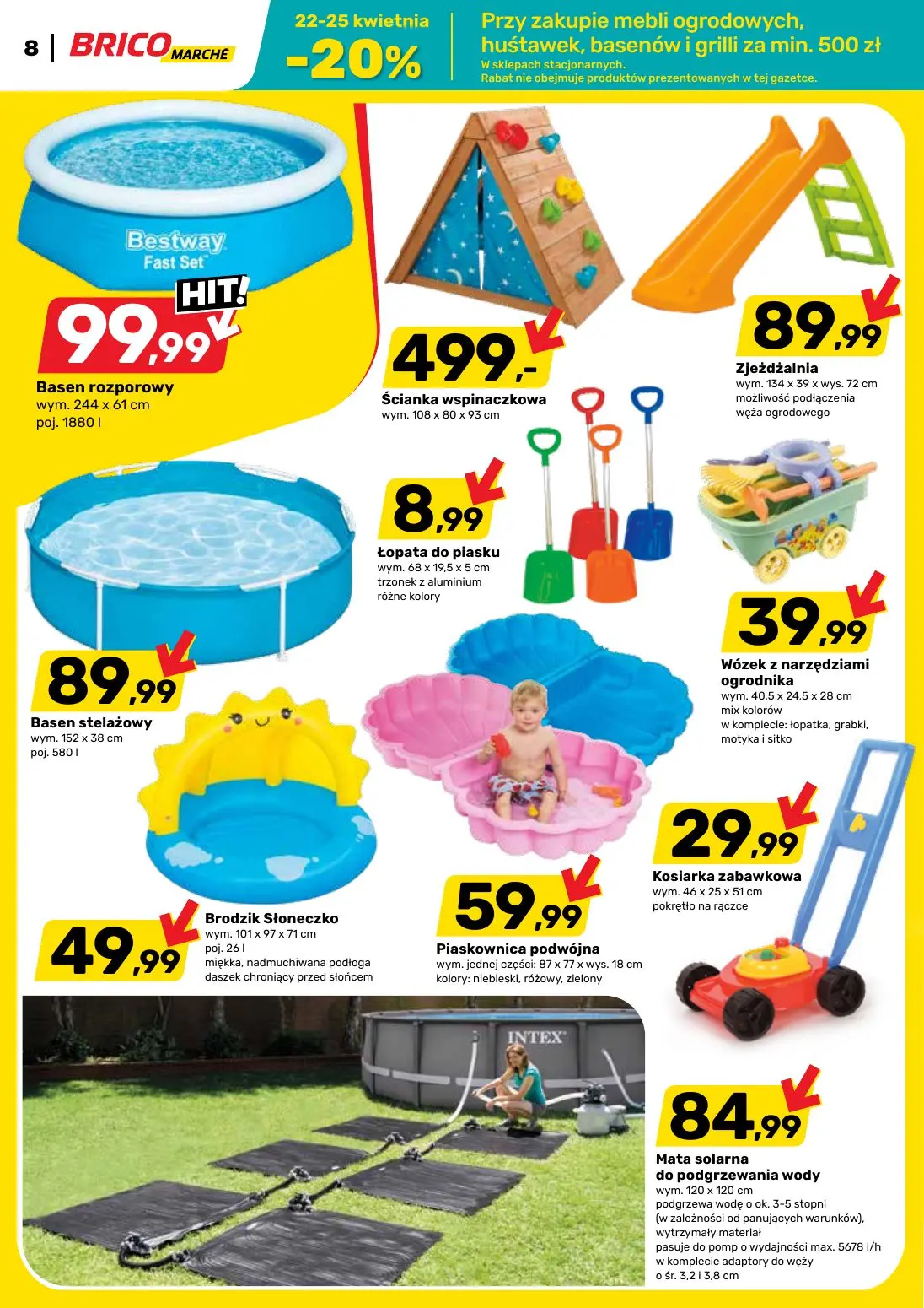 gazetka promocyjna BRICOMARCHE -20% na meble ogrodowe, grille baseny - Strona 8