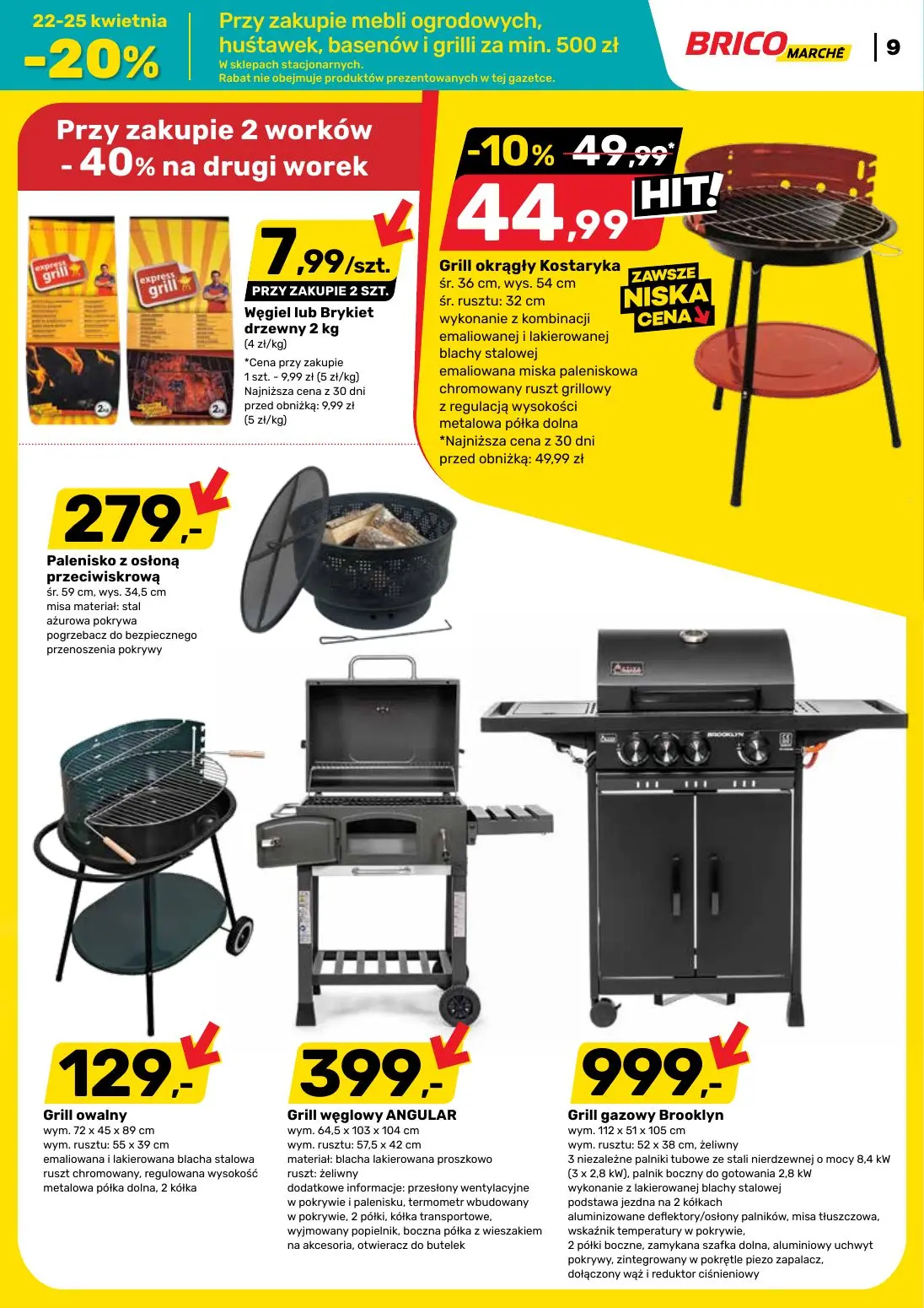 gazetka promocyjna BRICOMARCHE -20% na meble ogrodowe, grille baseny - Strona 9