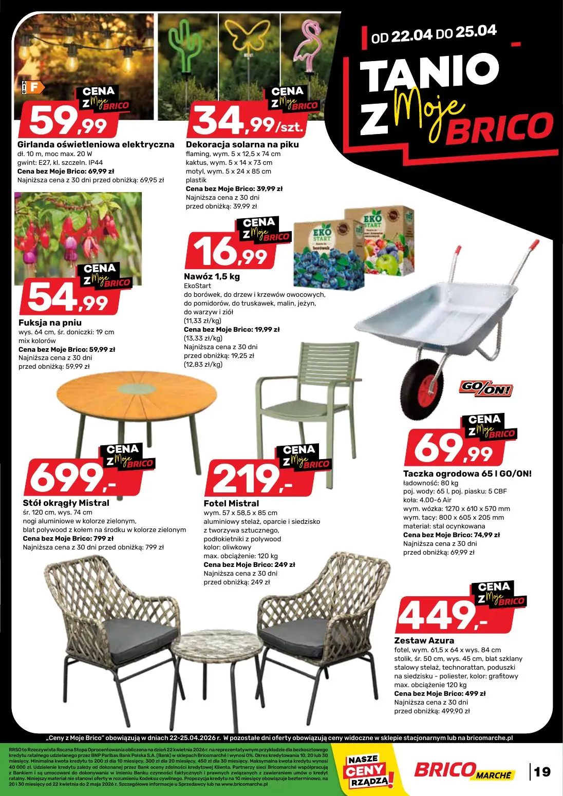 gazetka promocyjna BRICOMARCHE -20% na meble ogrodowe, grille baseny - Strona 19