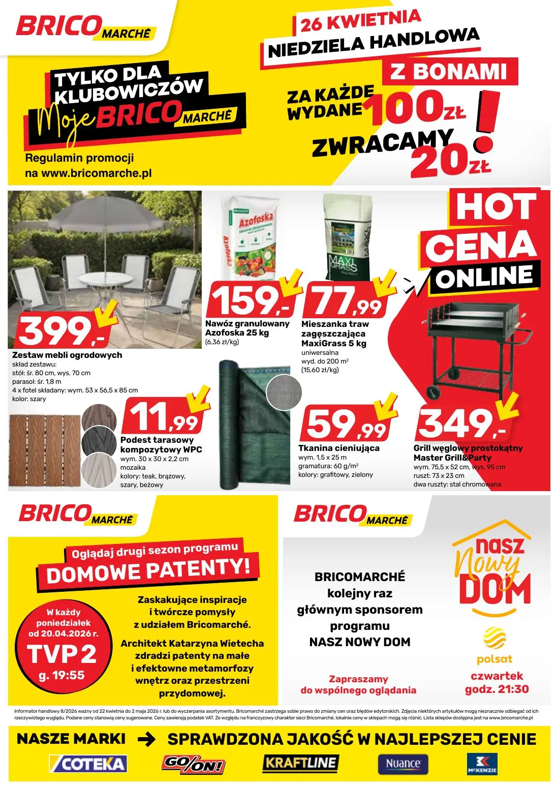 gazetka promocyjna BRICOMARCHE -20% na meble ogrodowe, grille baseny - Strona 20