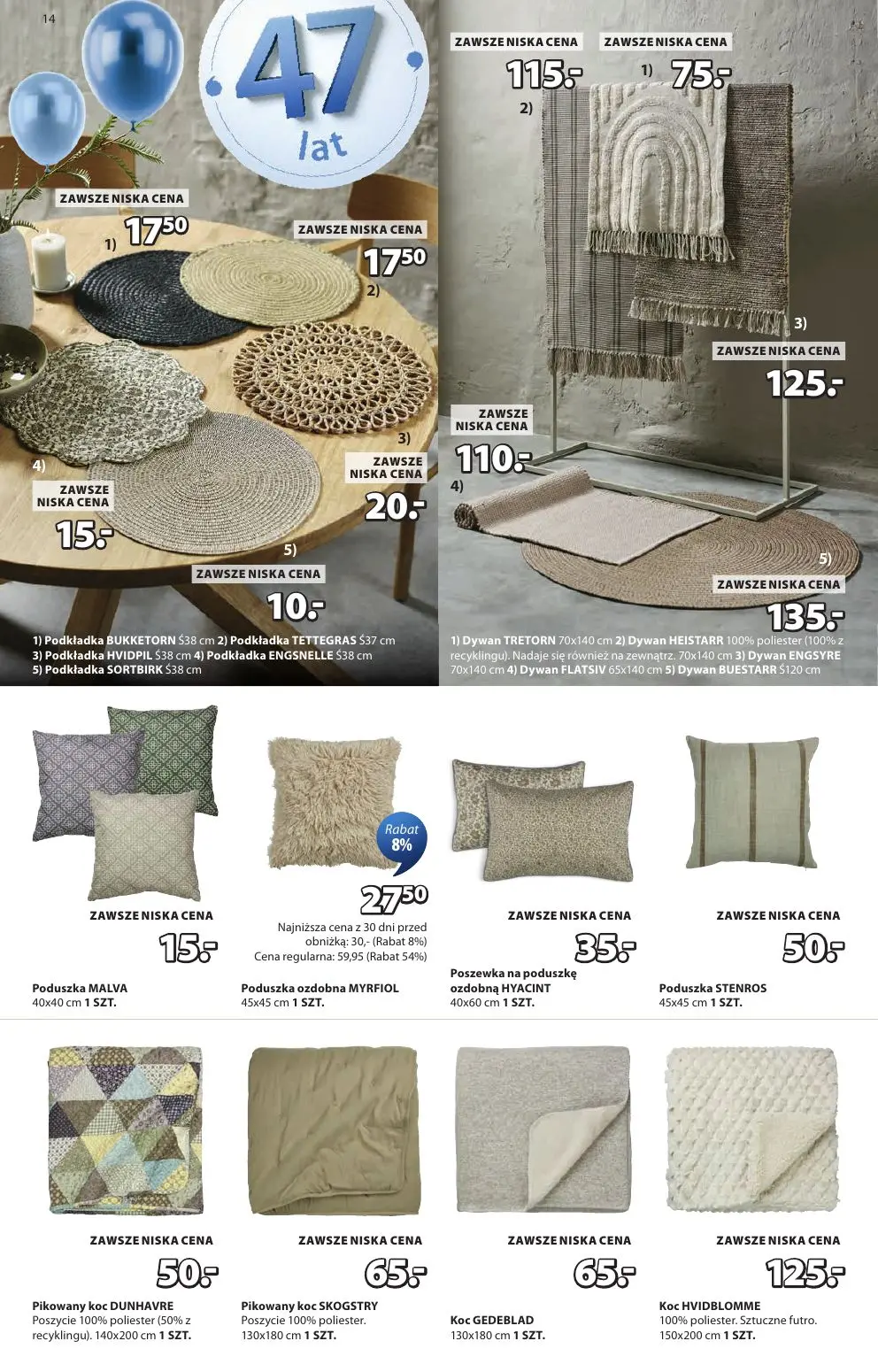 gazetka promocyjna JYSK Świętujemy urodziny - Strona 14