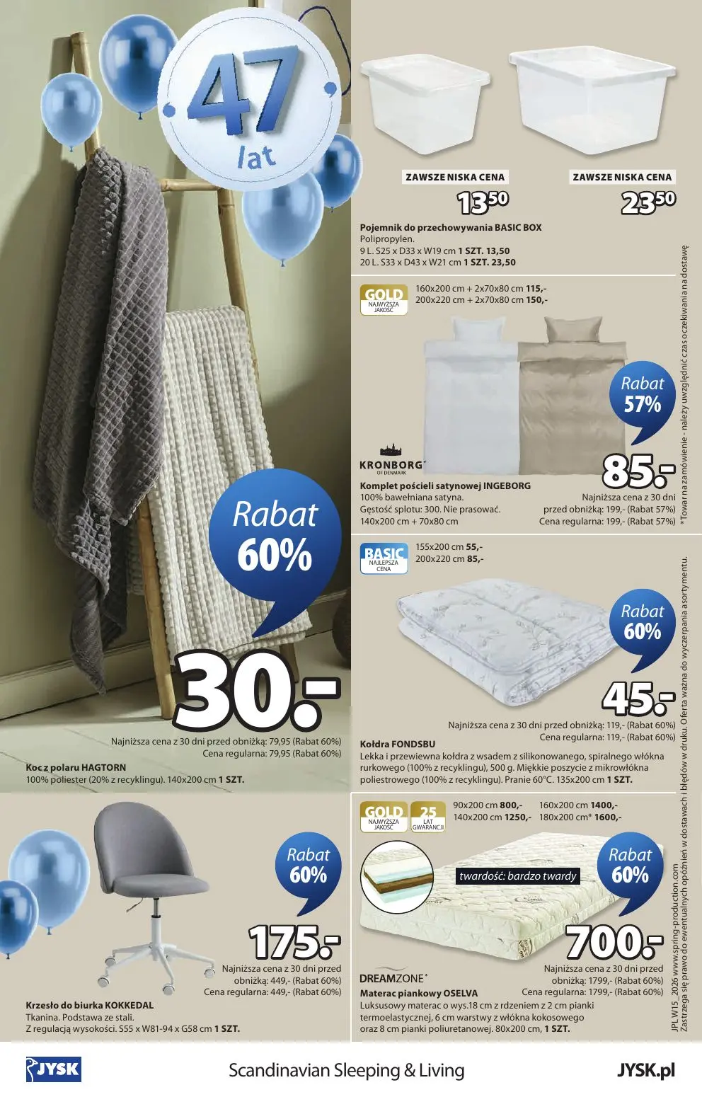 gazetka promocyjna JYSK Świętujemy urodziny - Strona 16