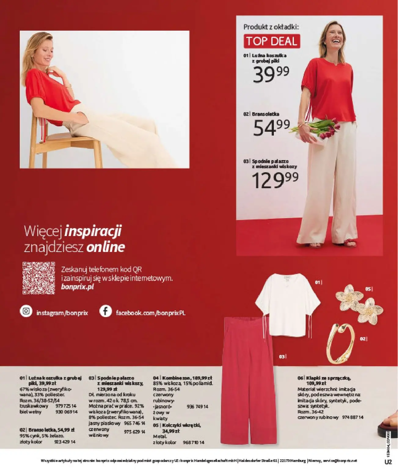 gazetka promocyjna bonprix WSZYSTKO W CZERWIENI - Strona 2