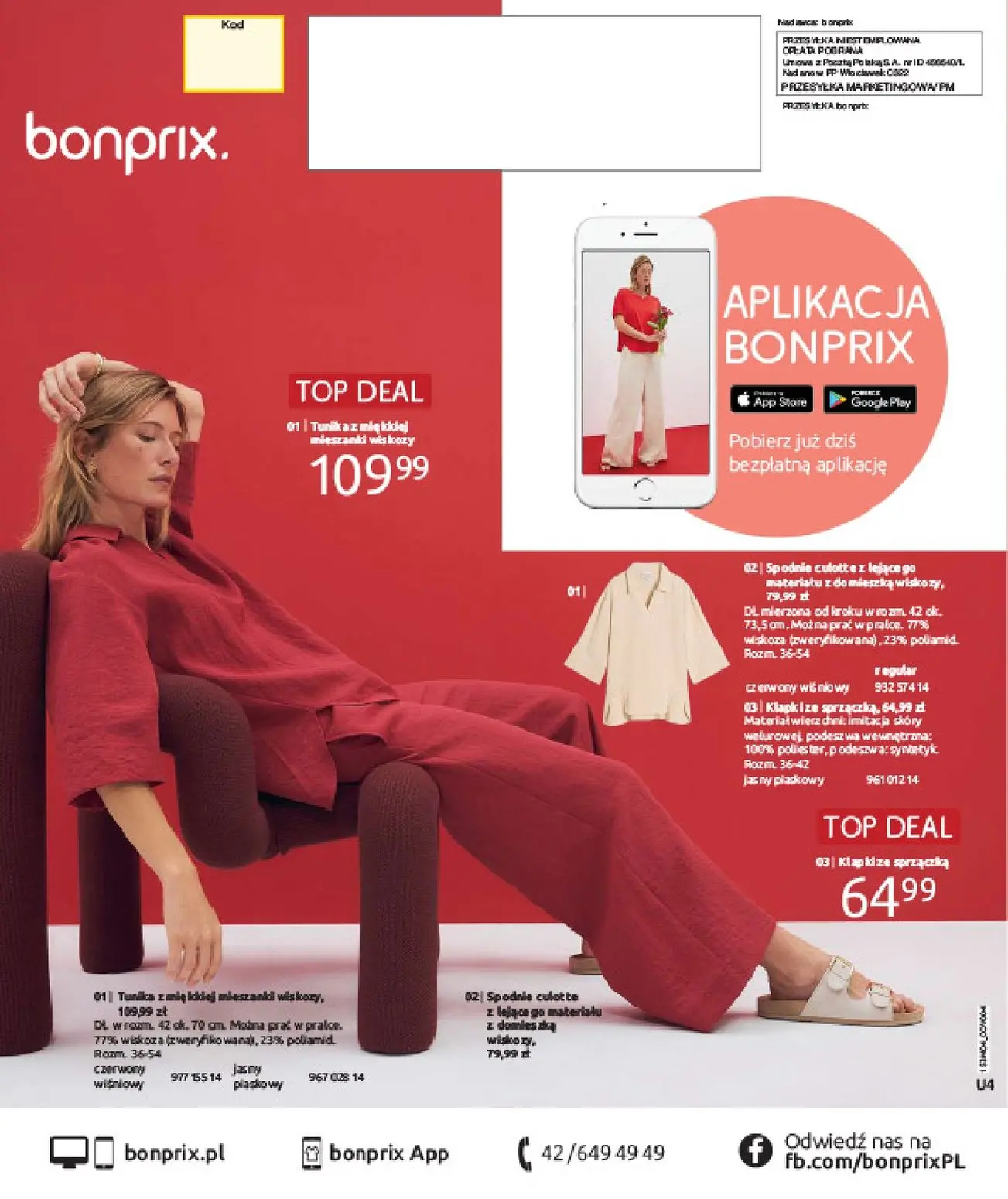 gazetka promocyjna bonprix WSZYSTKO W CZERWIENI - Strona 100