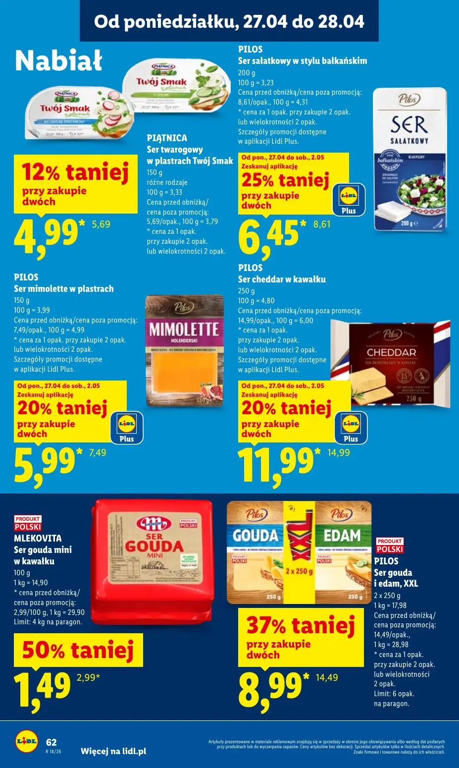 gazetka promocyjna LIDL Od poniedziałku - Strona 62