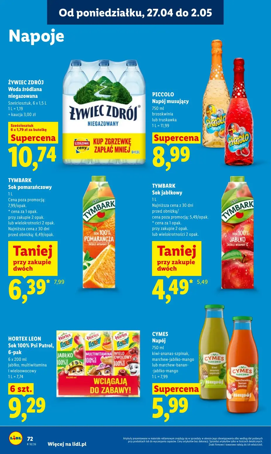 gazetka promocyjna LIDL Od poniedziałku - Strona 72