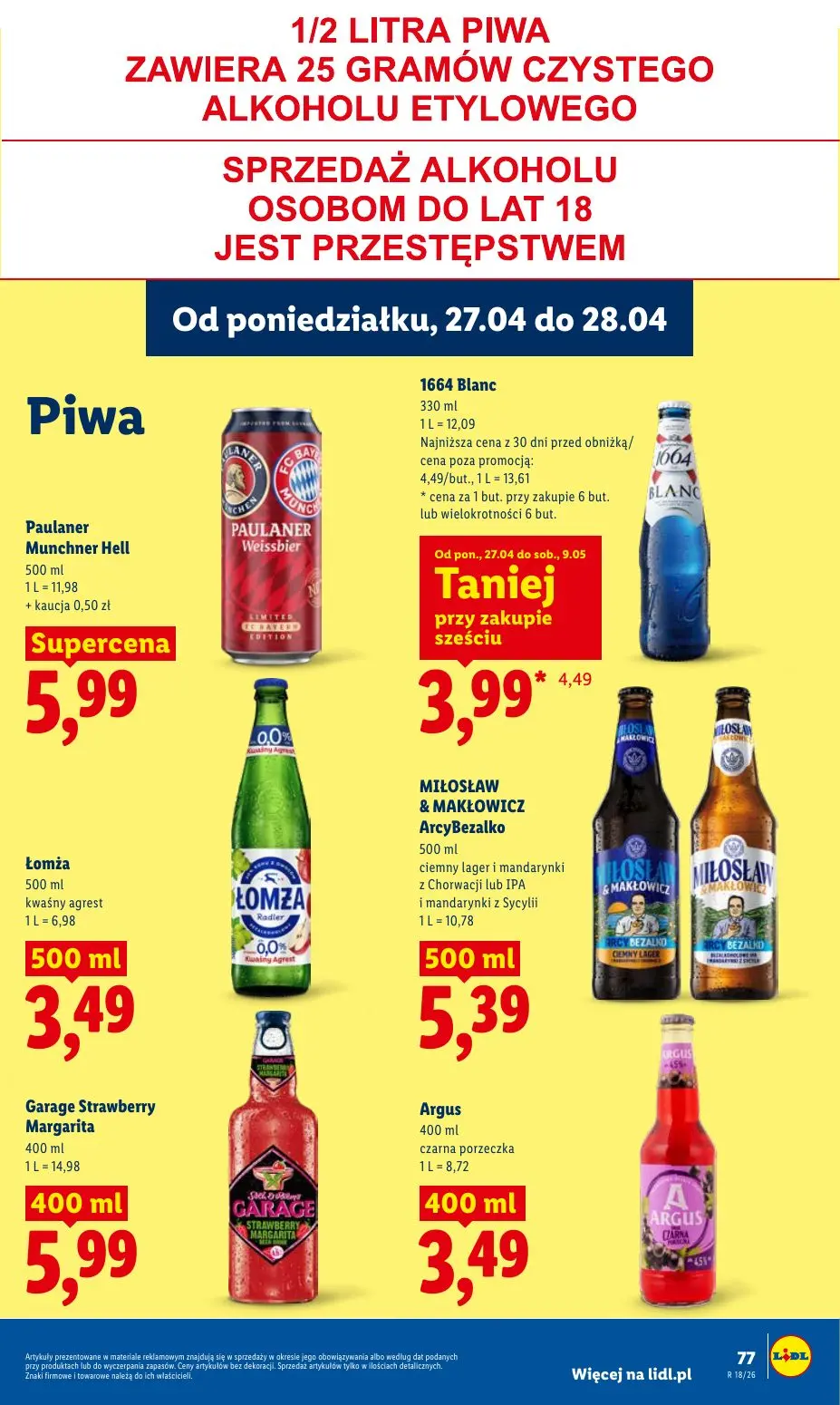 gazetka promocyjna LIDL Od poniedziałku - Strona 77