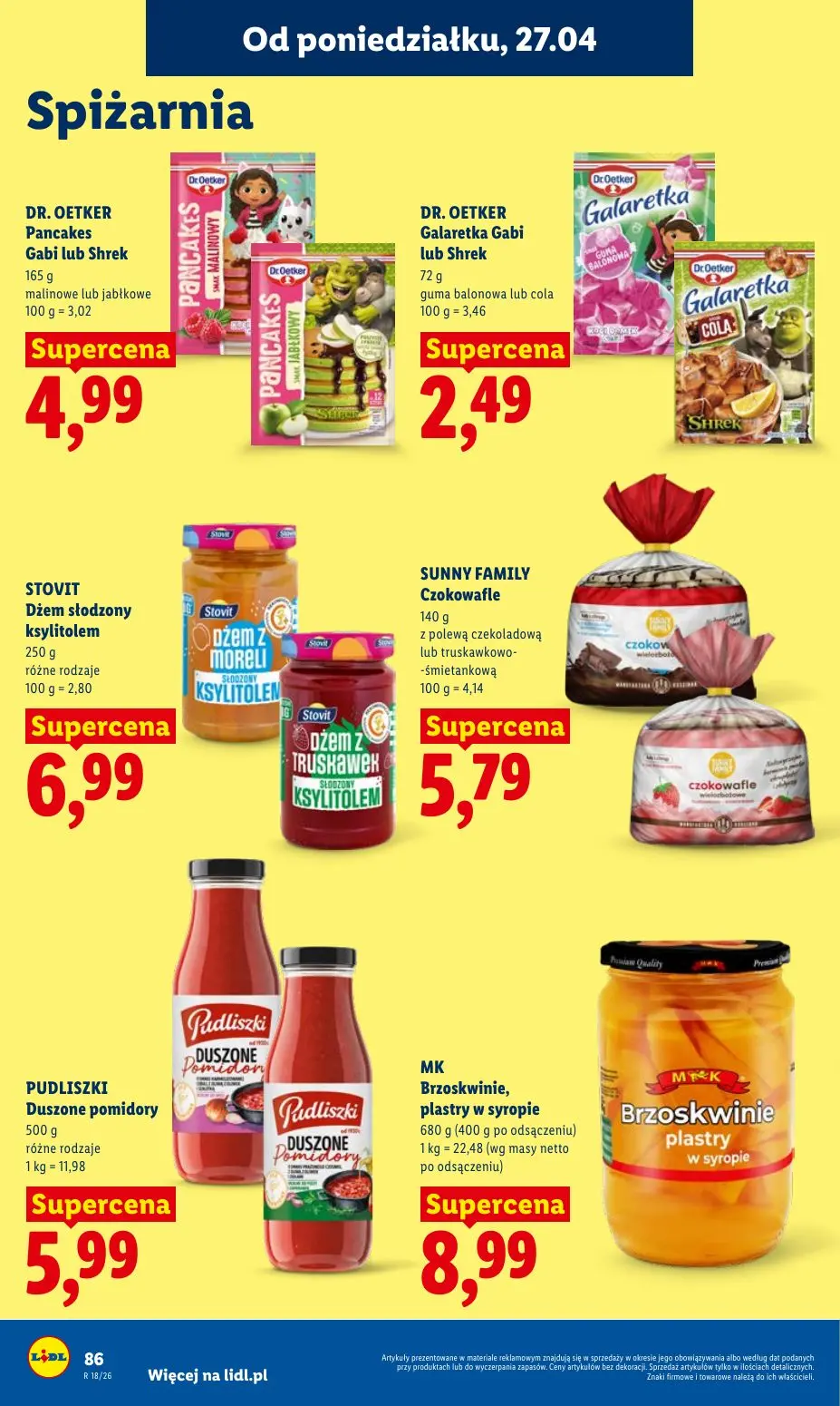 gazetka promocyjna LIDL Od poniedziałku - Strona 86