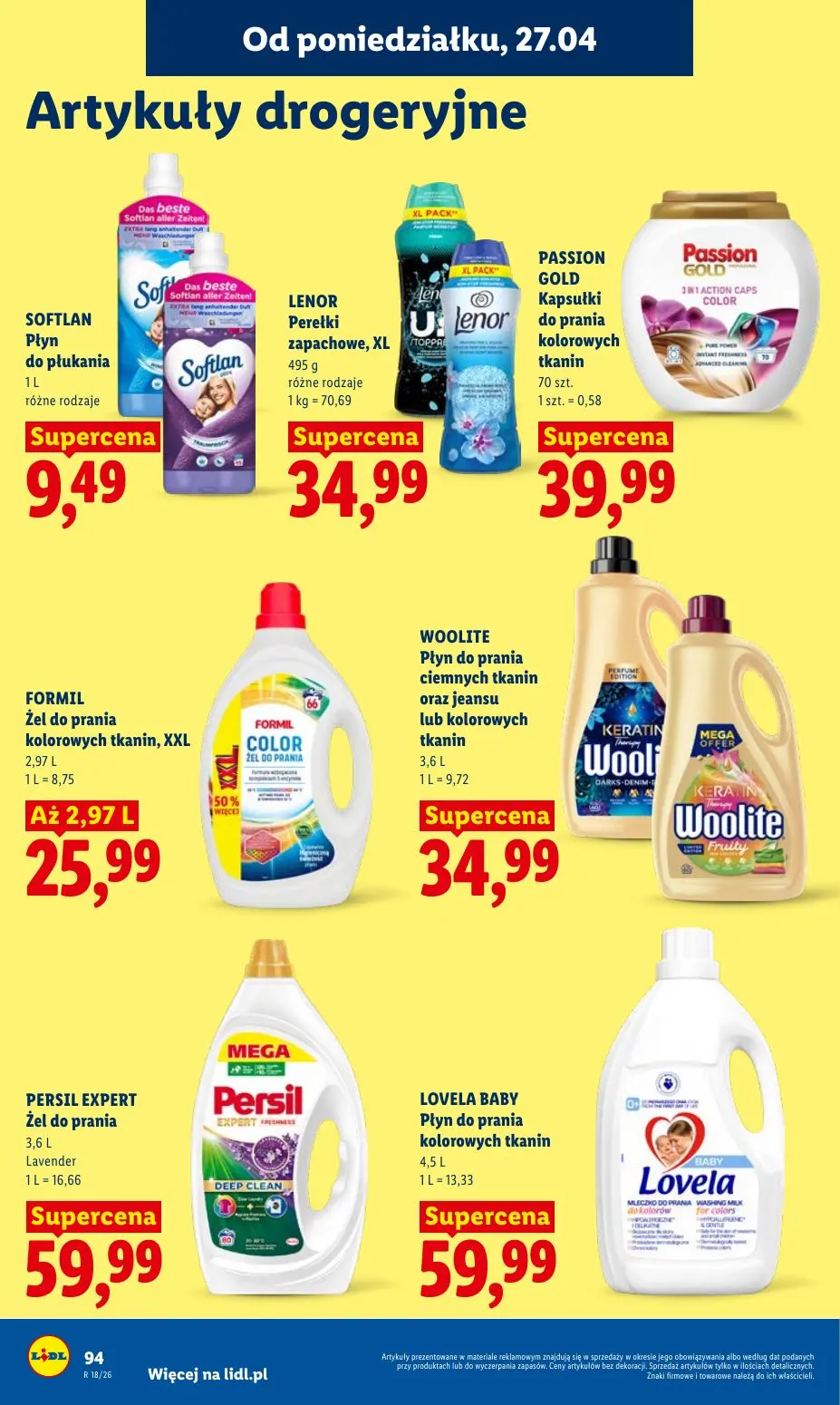 gazetka promocyjna LIDL Od poniedziałku - Strona 94