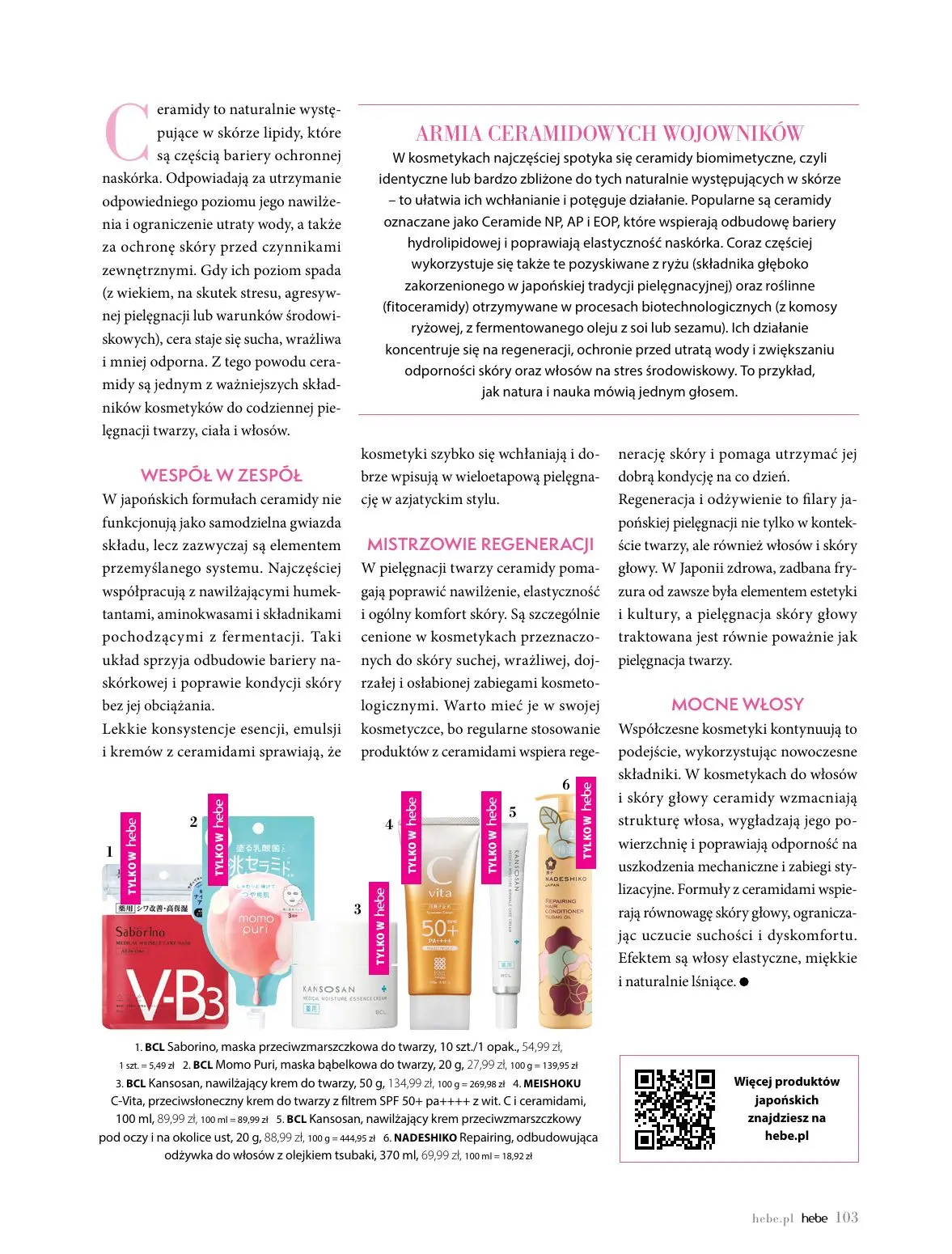 gazetka promocyjna hebe WIOSNA - Strona 103
